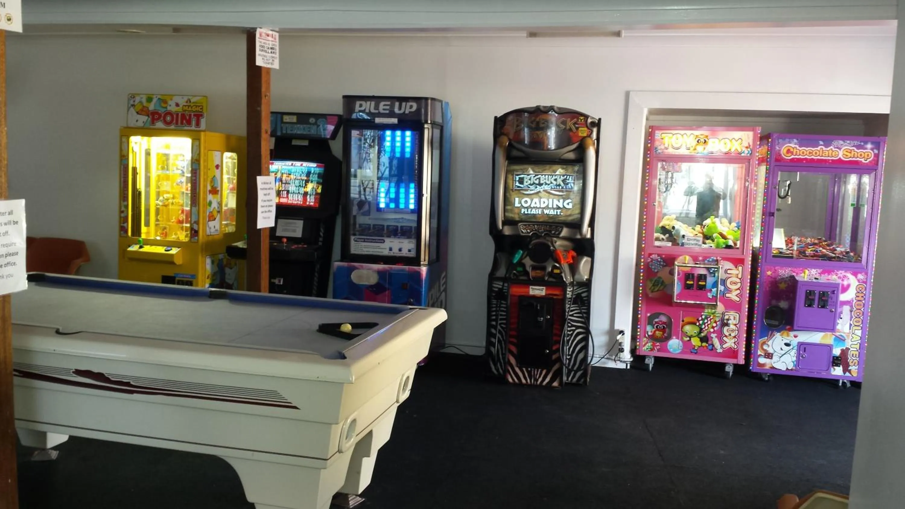 Game Room in Smugglers Cove Holiday Village
