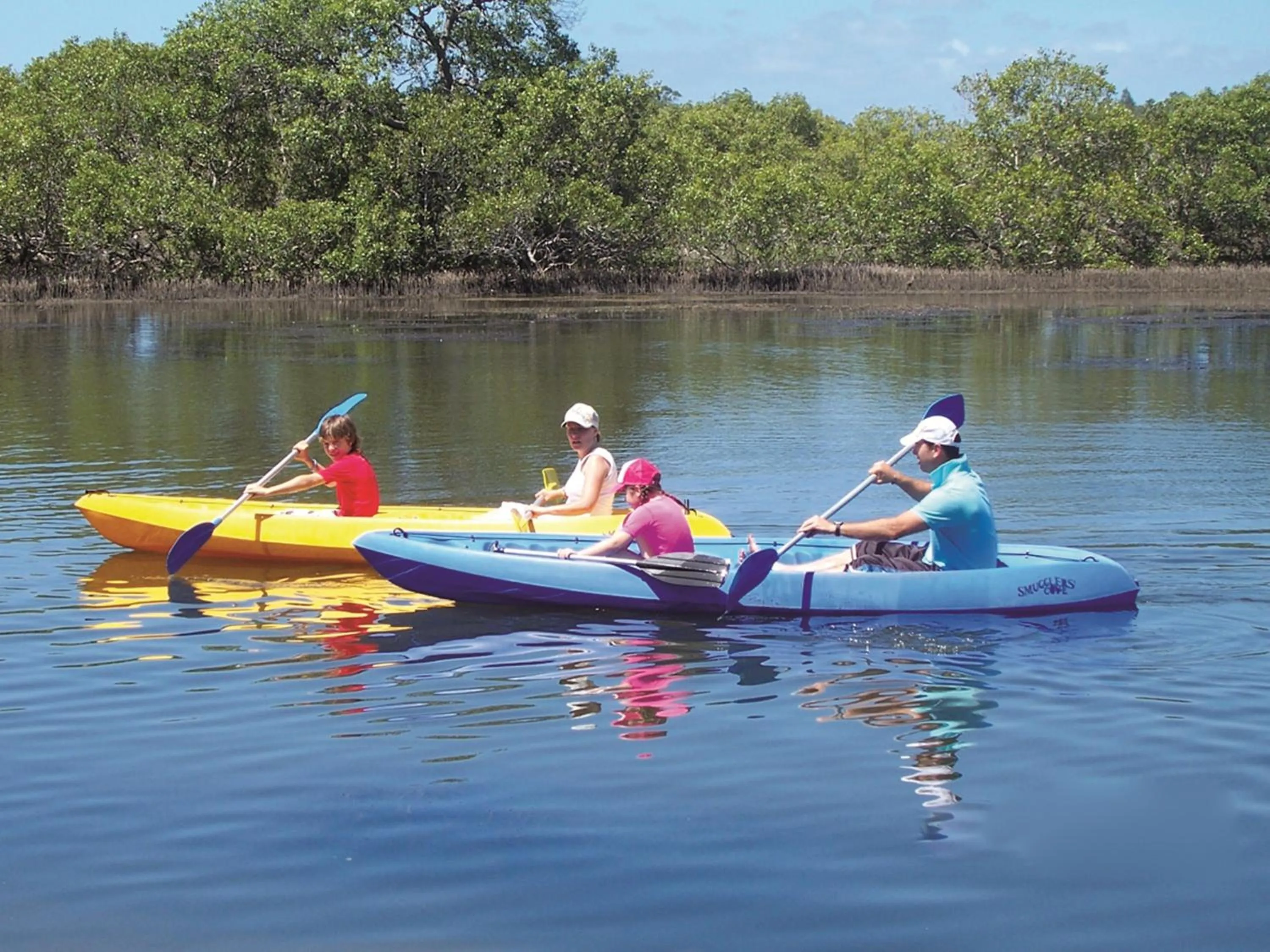 Canoeing in Smugglers Cove Holiday Village