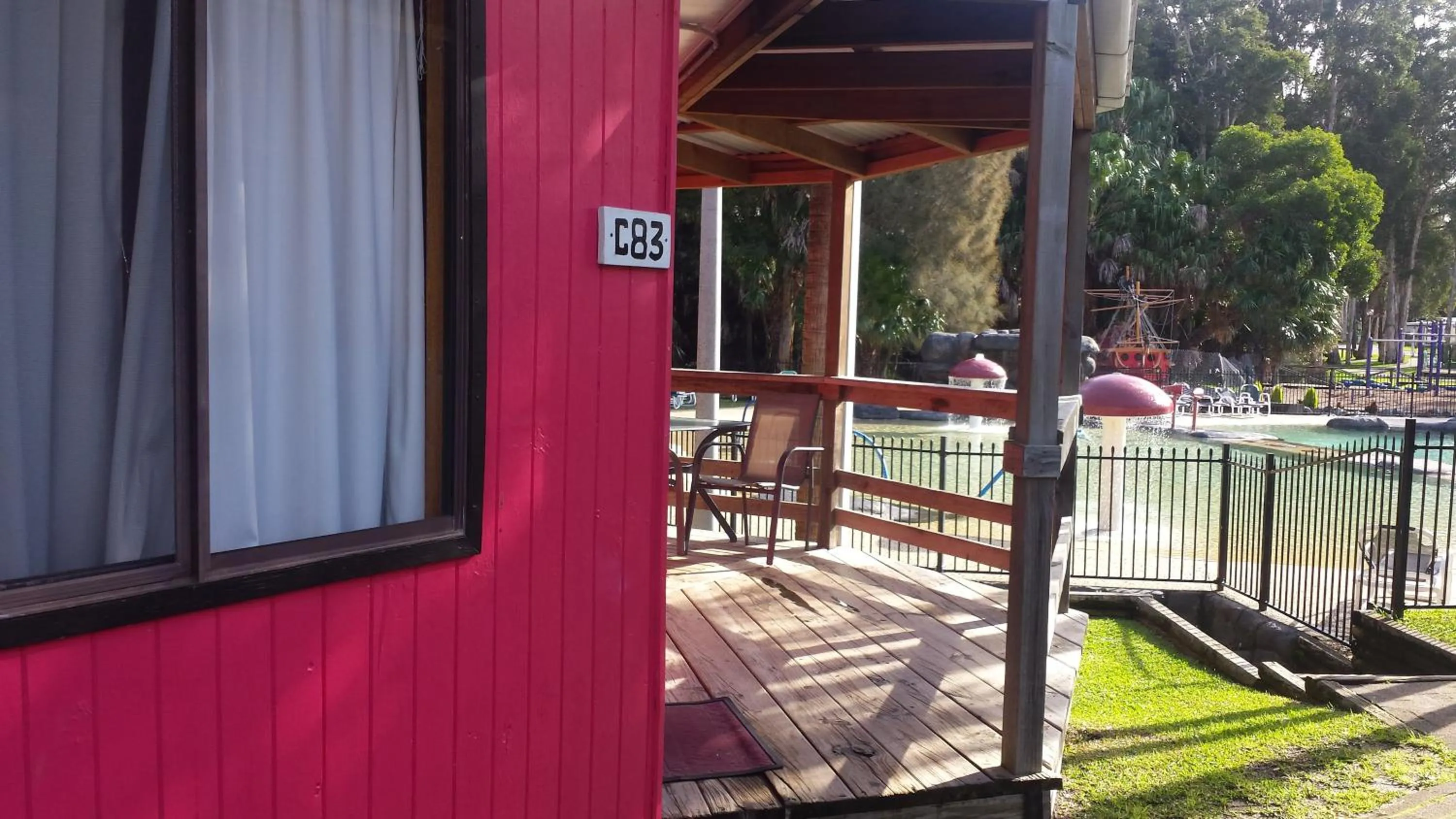 Pool view in Smugglers Cove Holiday Village