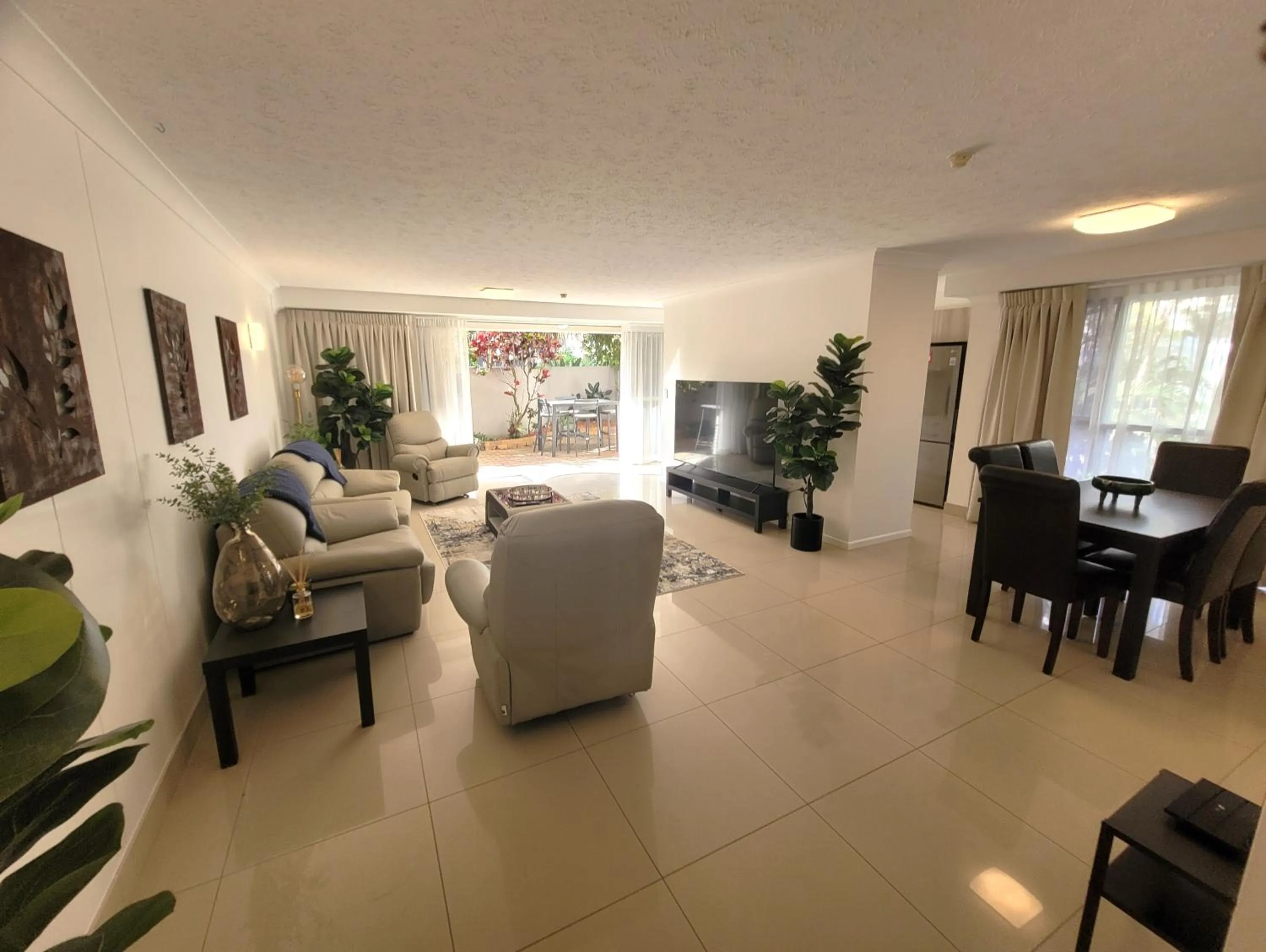 Living room in Surfers Chalet