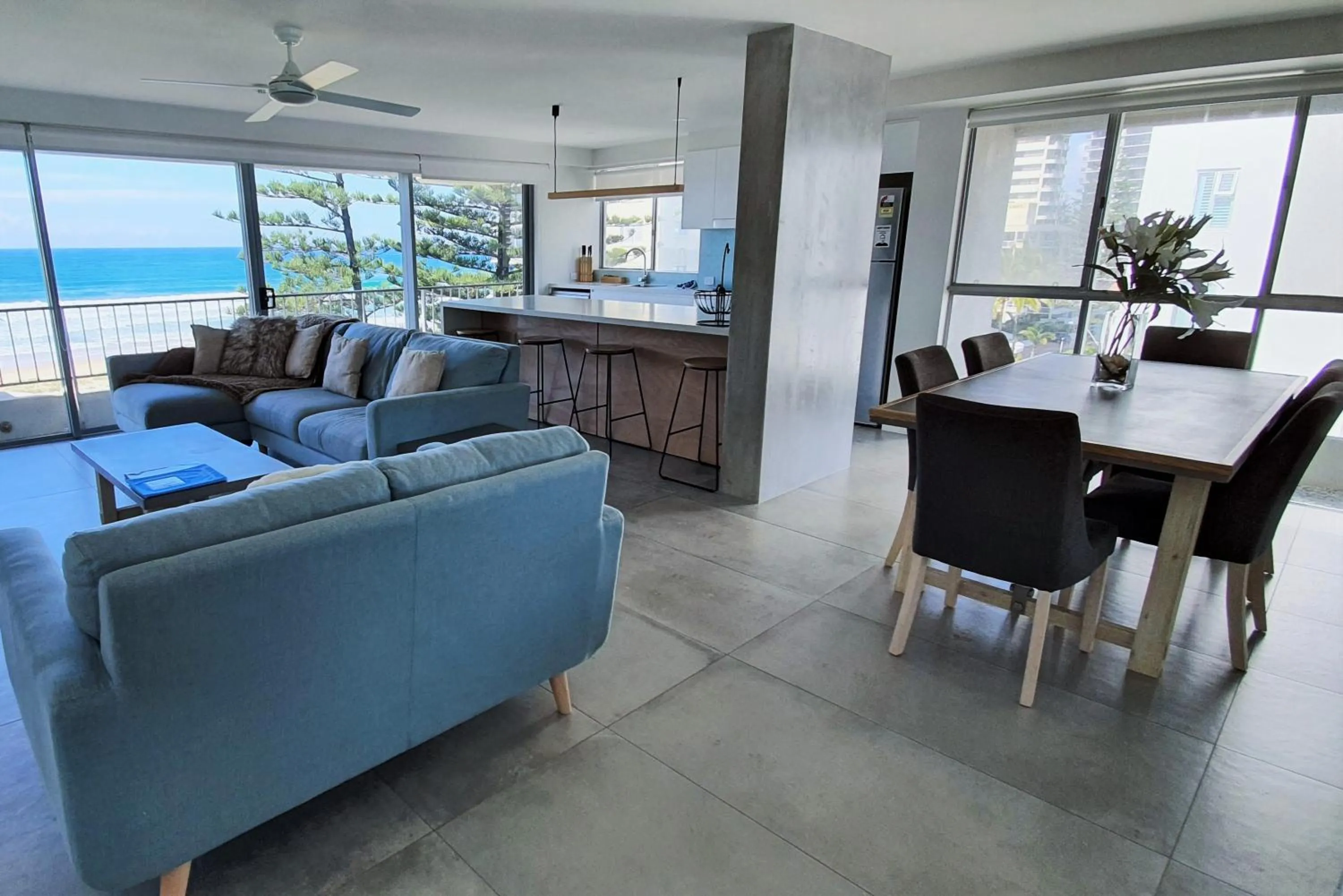 Living room in Surfers Chalet