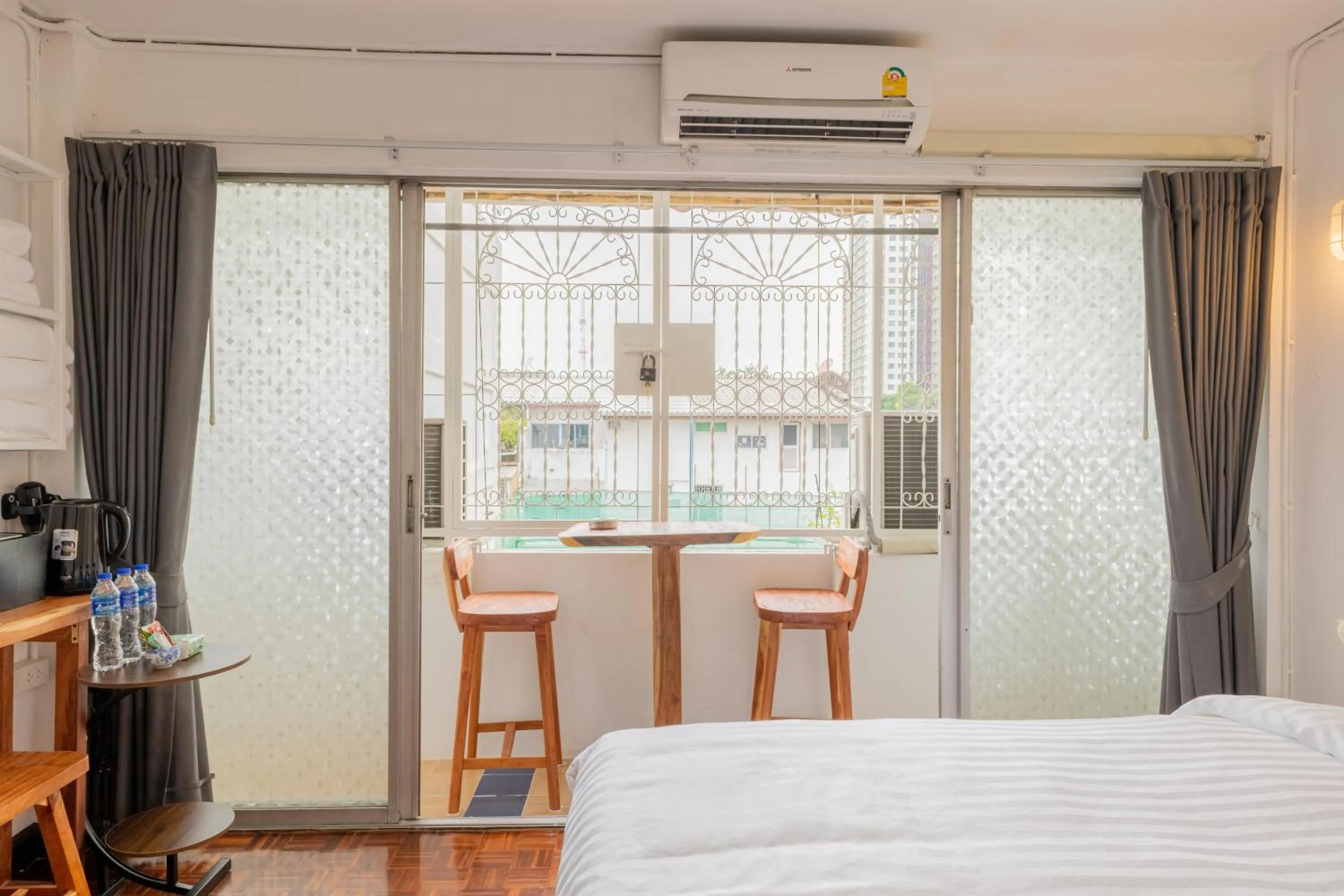 Balcony/Terrace, Bed in Calmly Stay Ratchada