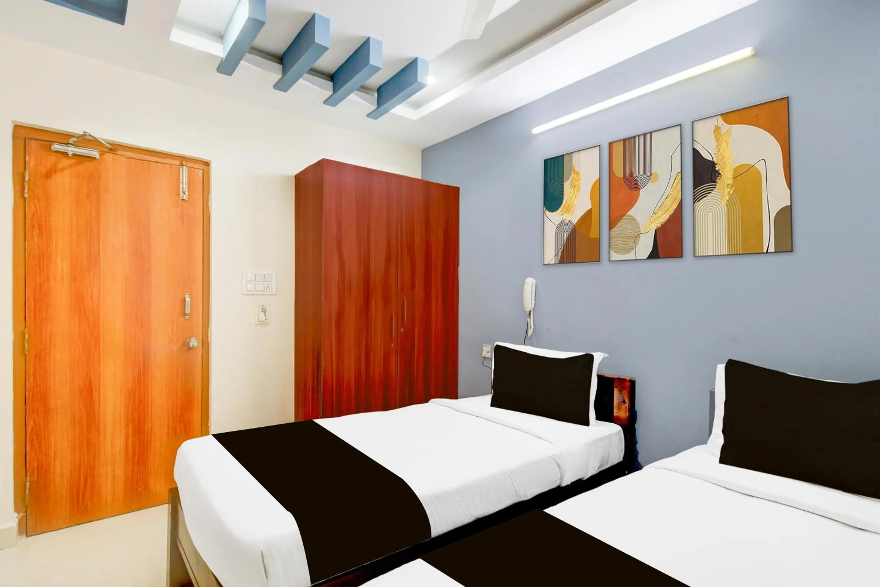 Bedroom, Bed in Super Collection O Khajaguda Hills Formerly Sri Balaji Luxary Rooms