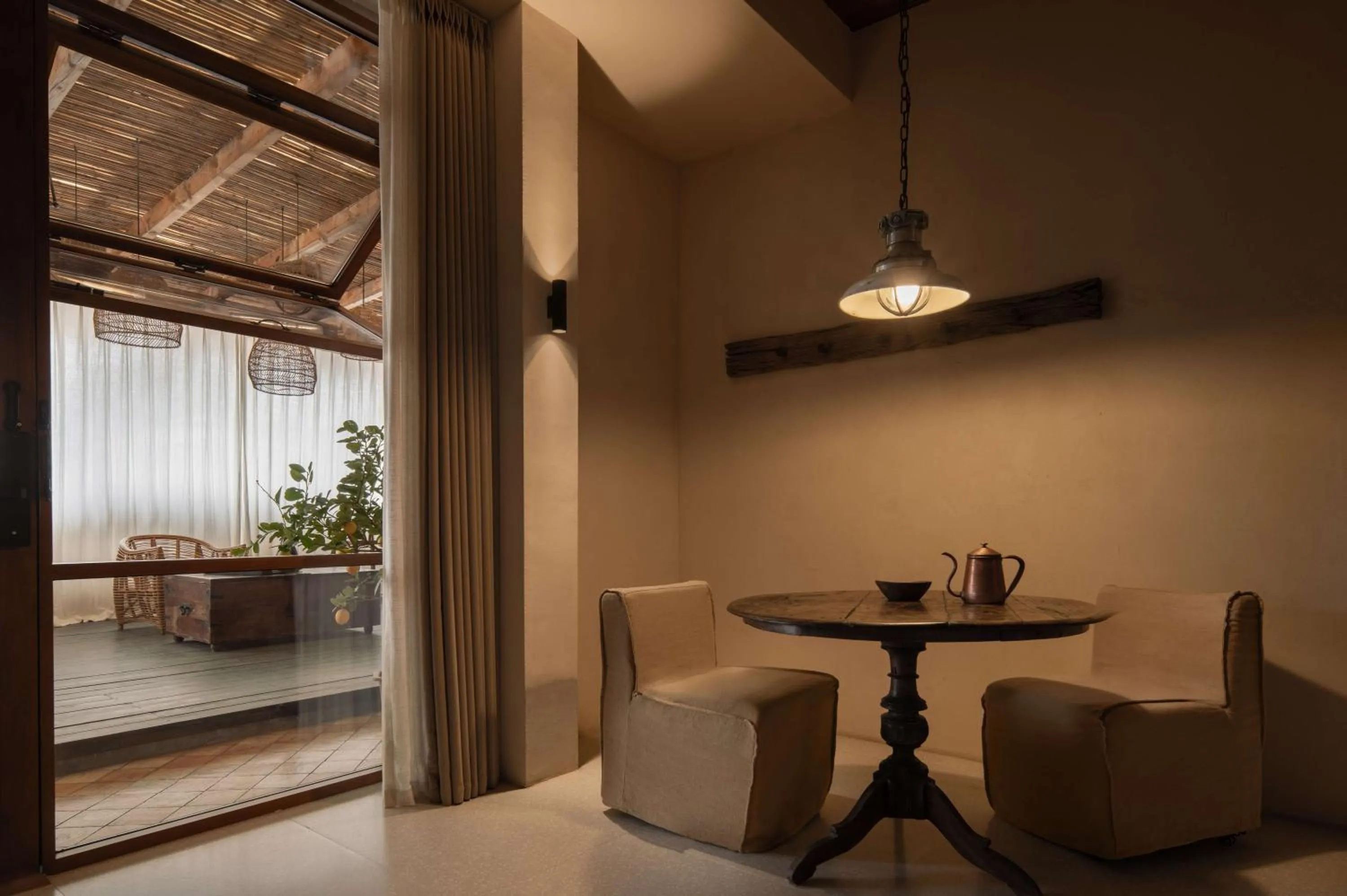 Seating area in YueLore Retreat