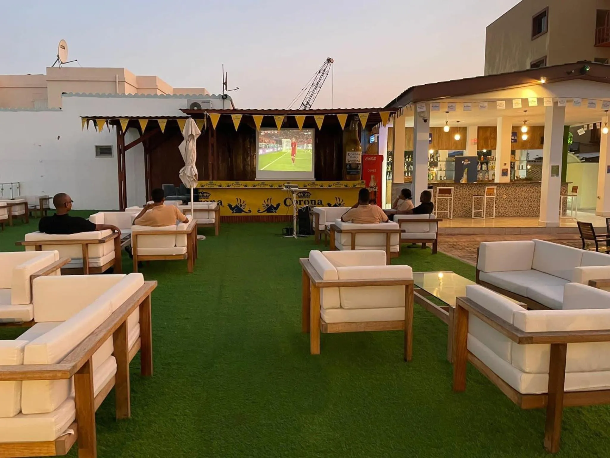 Seating area in Les Acacias Hotel Djibouti