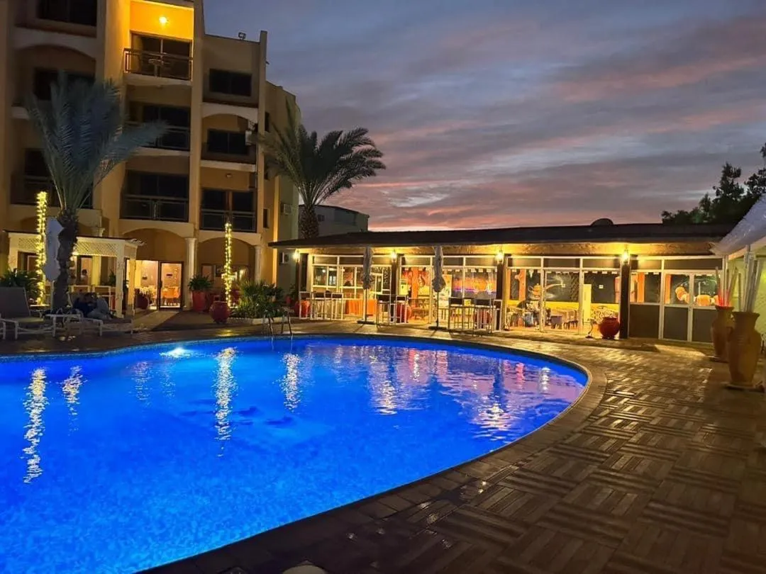 Pool view in Les Acacias Hotel Djibouti