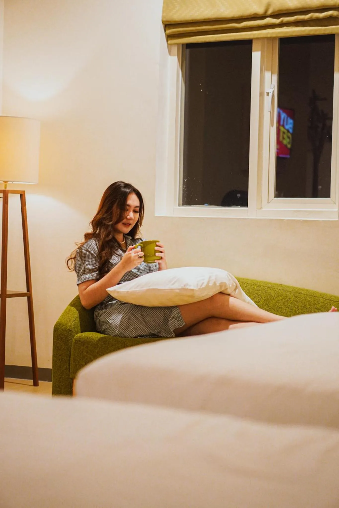 Photo of the whole room, Bed in Ascent Hotel & Cafe Malang