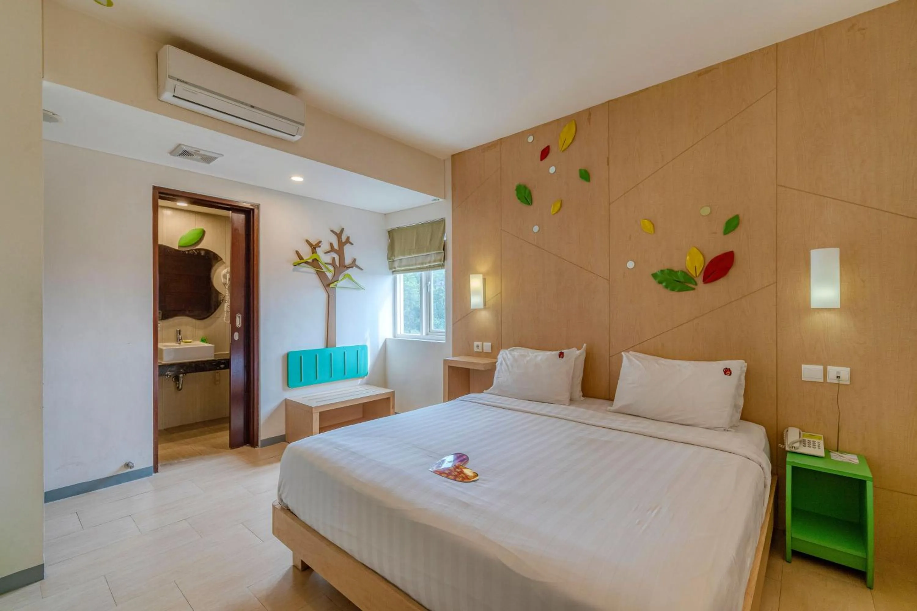 Bedroom, Bed in Ascent Hotel & Cafe Malang