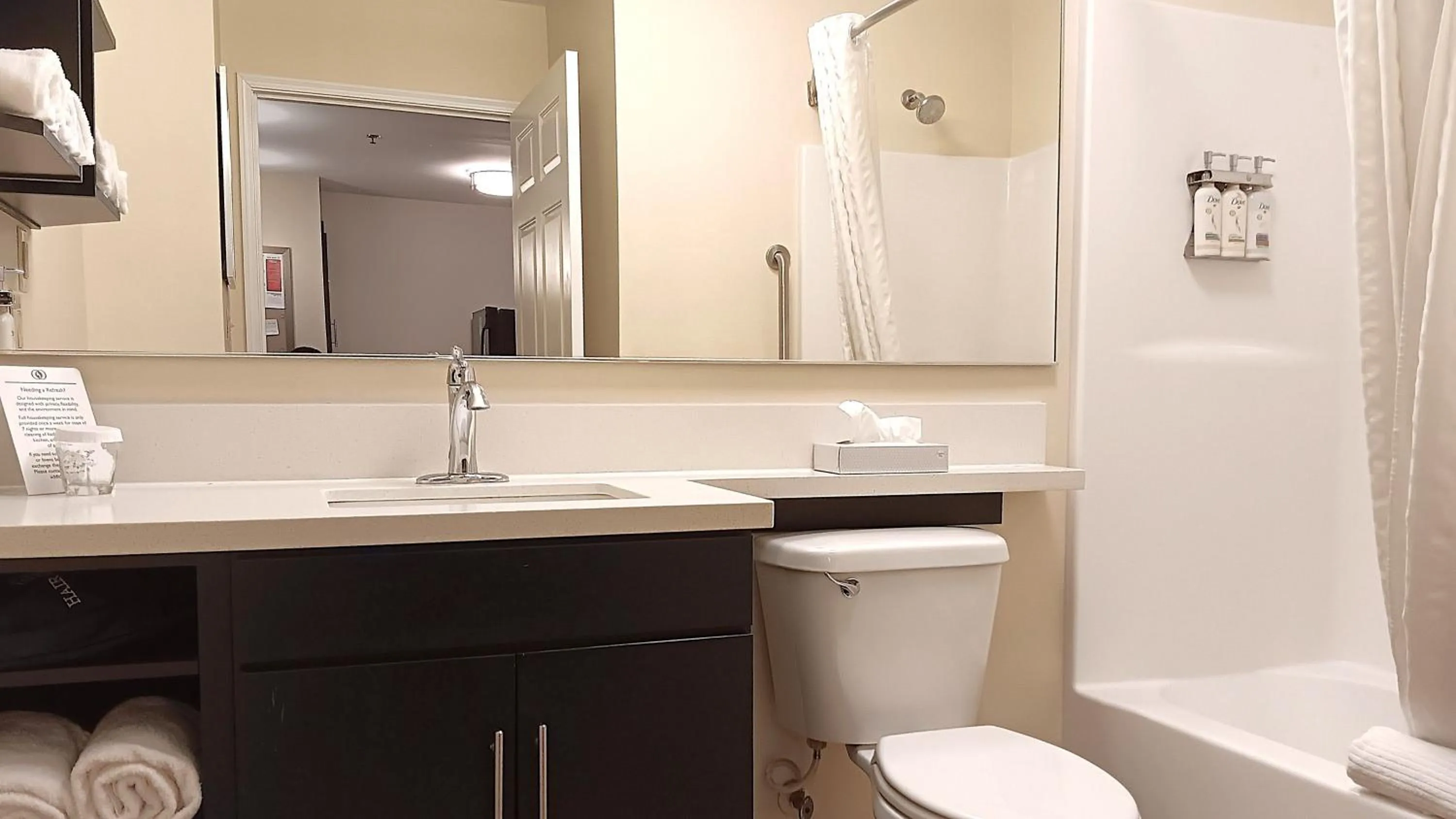 Bathroom in Candlewood Suites Morgantown-Univ West Virginia by IHG