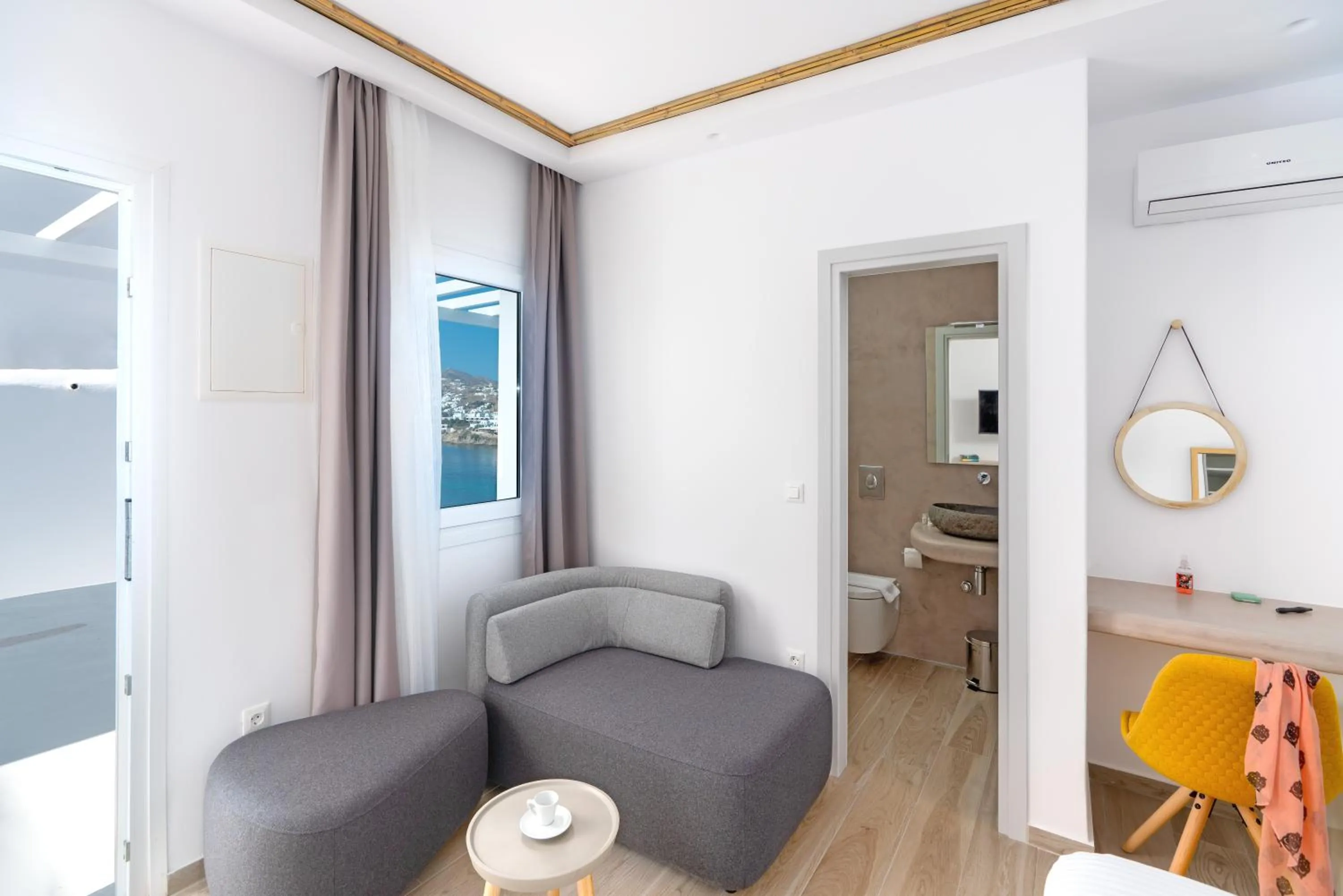 Seating area in Cape Mykonos