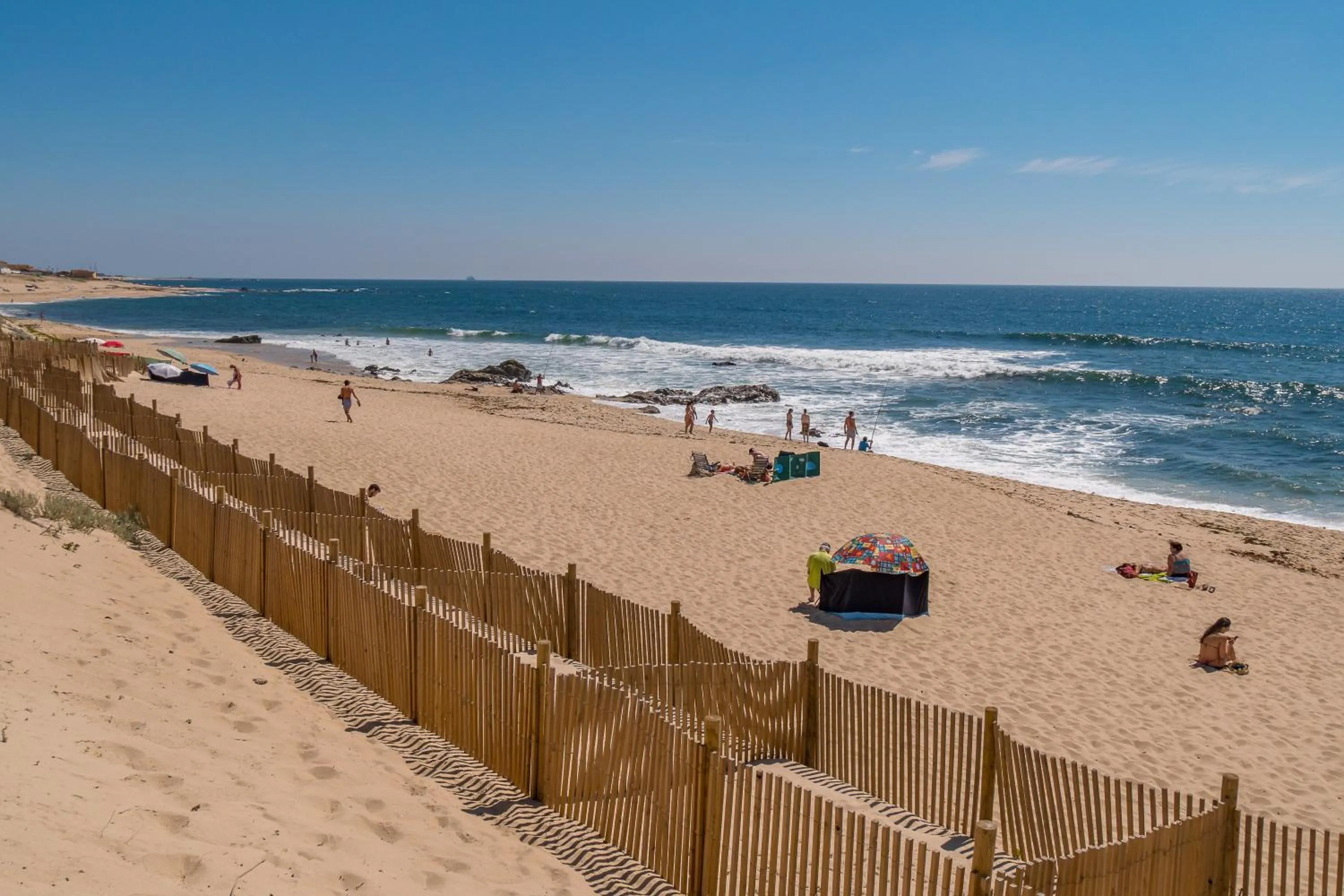 Beach in Parque de Campismo Orbitur Angeiras