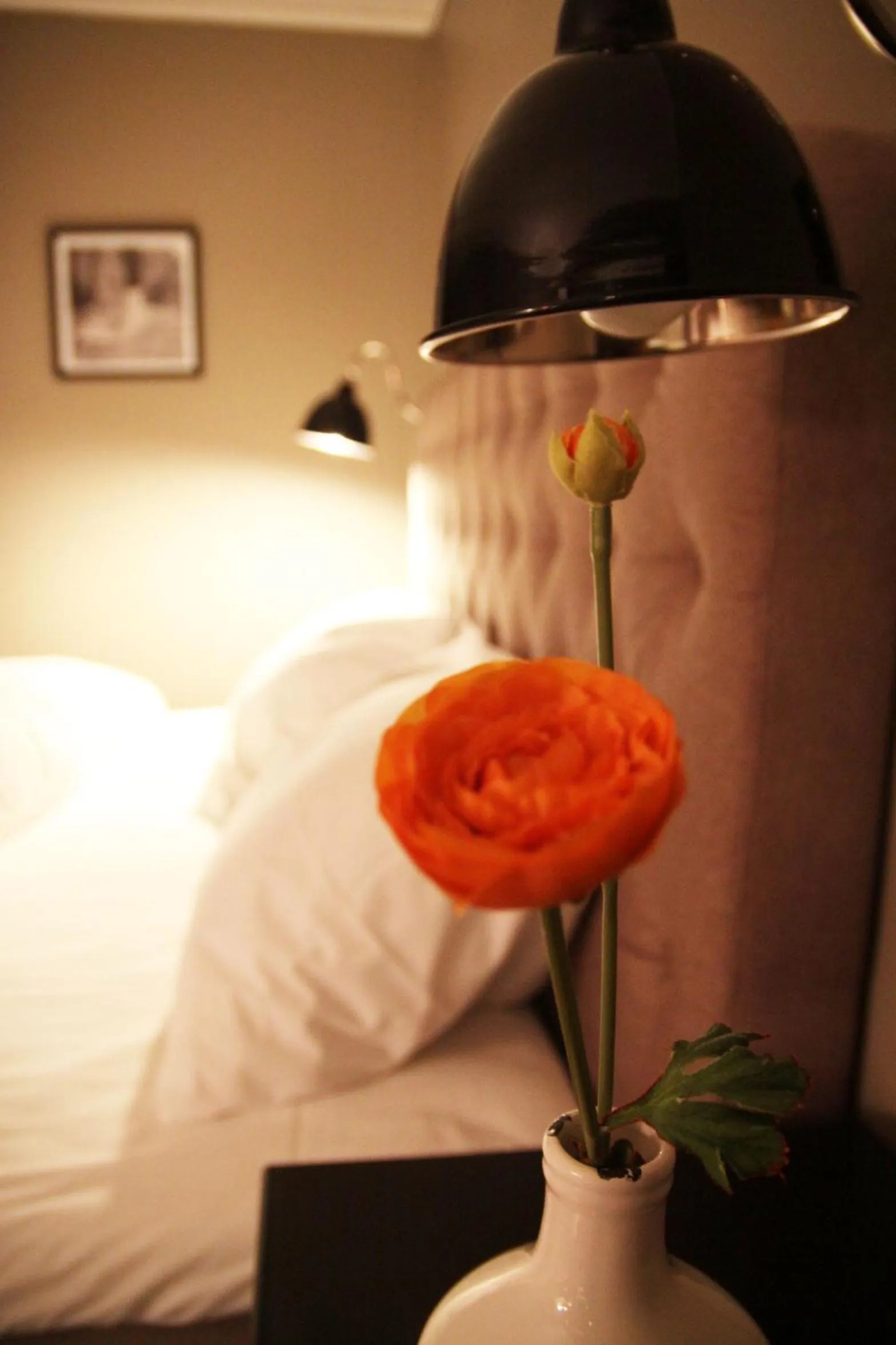 Decorative detail, Bed in Haukeli Hotel