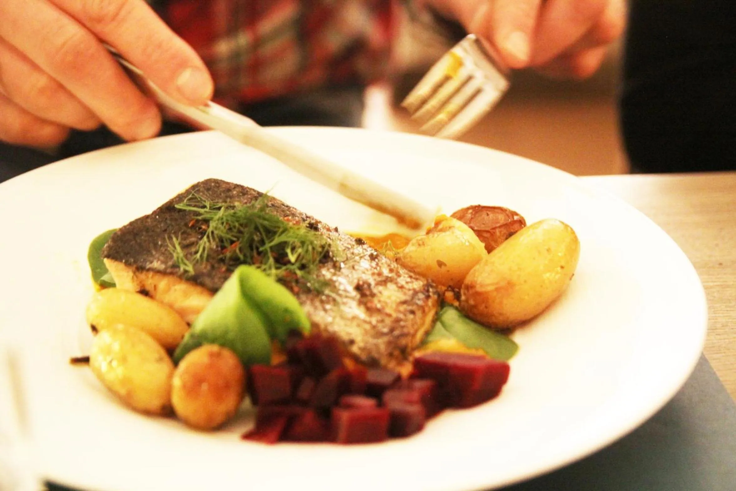 Food close-up in Haukeli Hotel