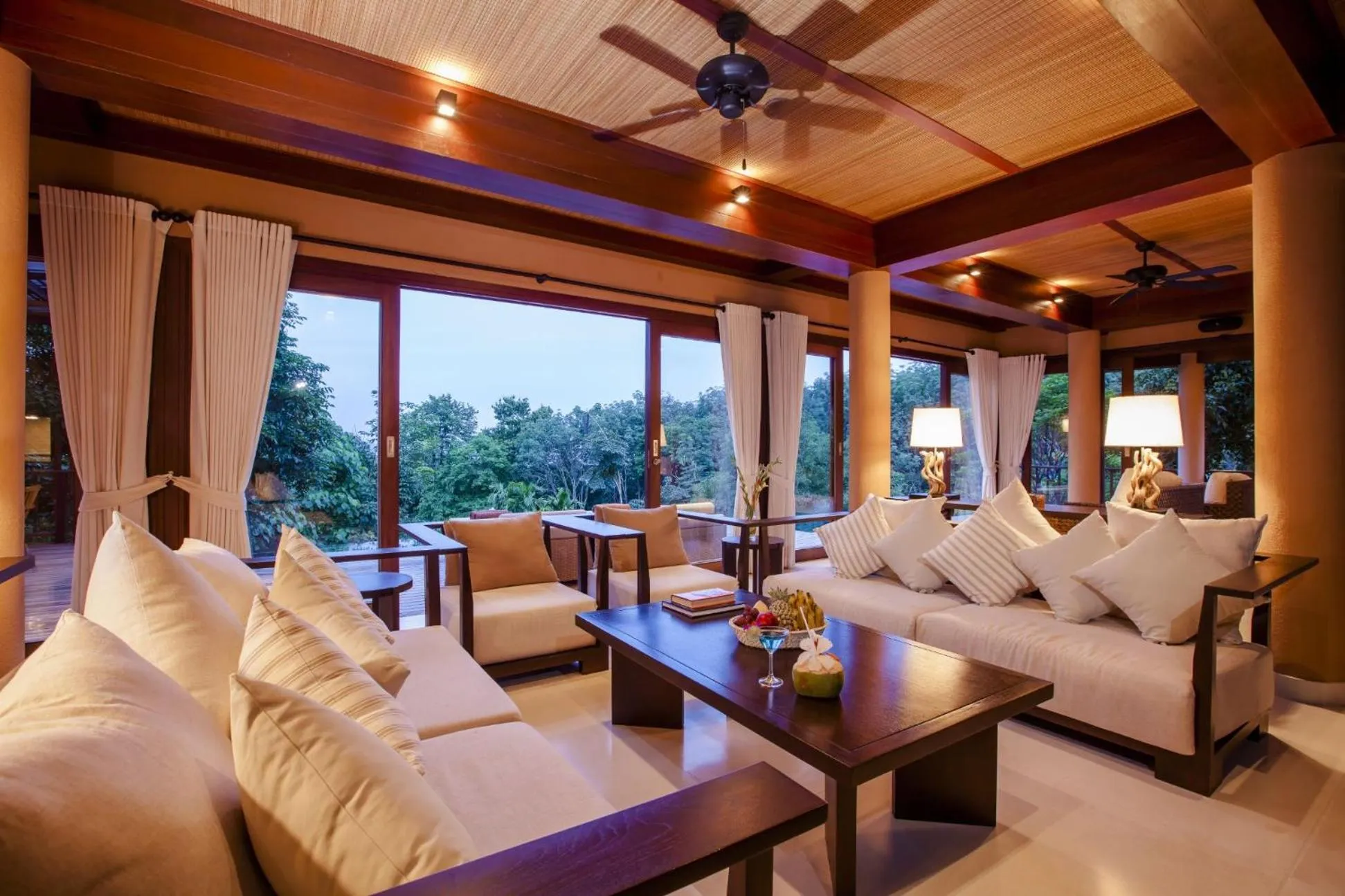 Living room in Villa Lydia, Koh Yao Noi