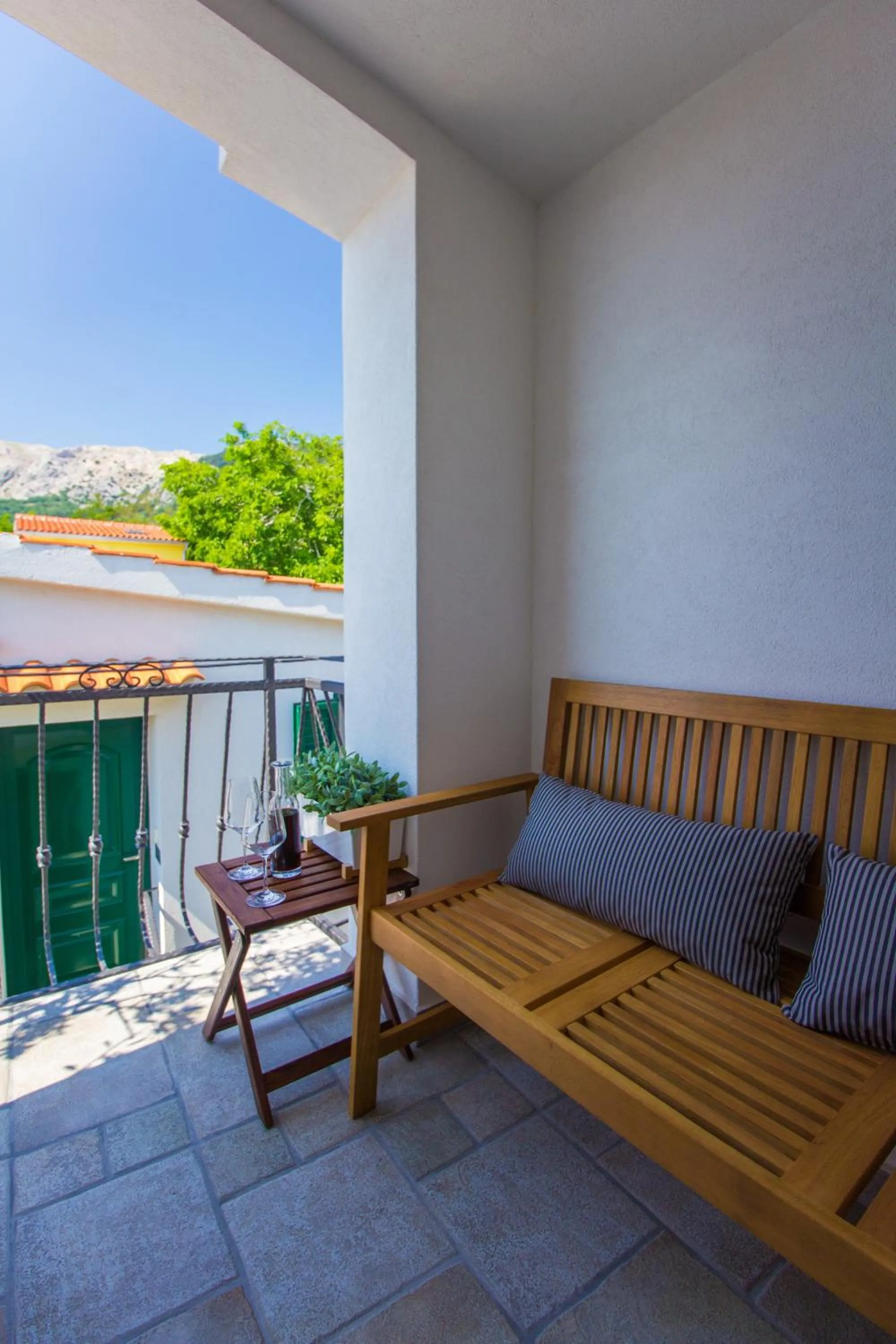 Balcony/Terrace in Apartments Baška