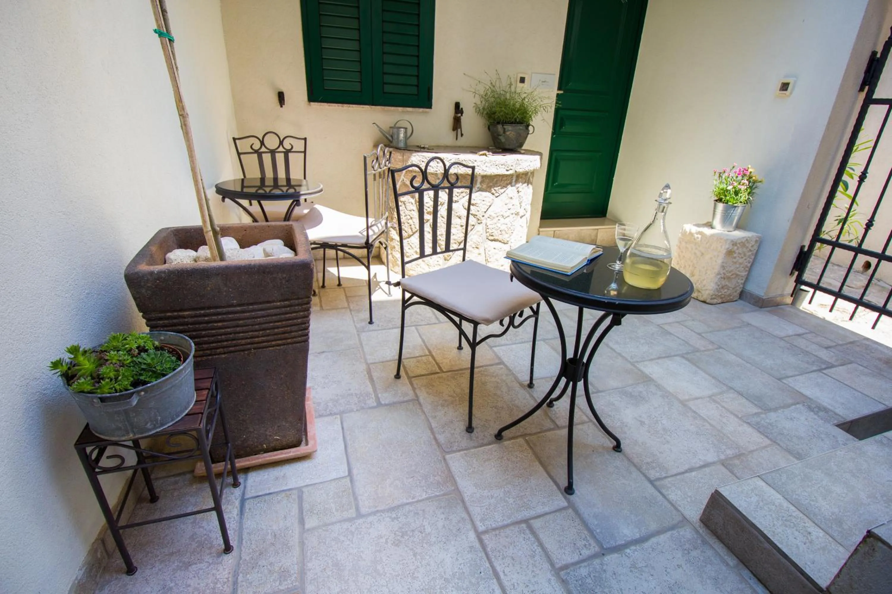 Patio in Apartments Baška