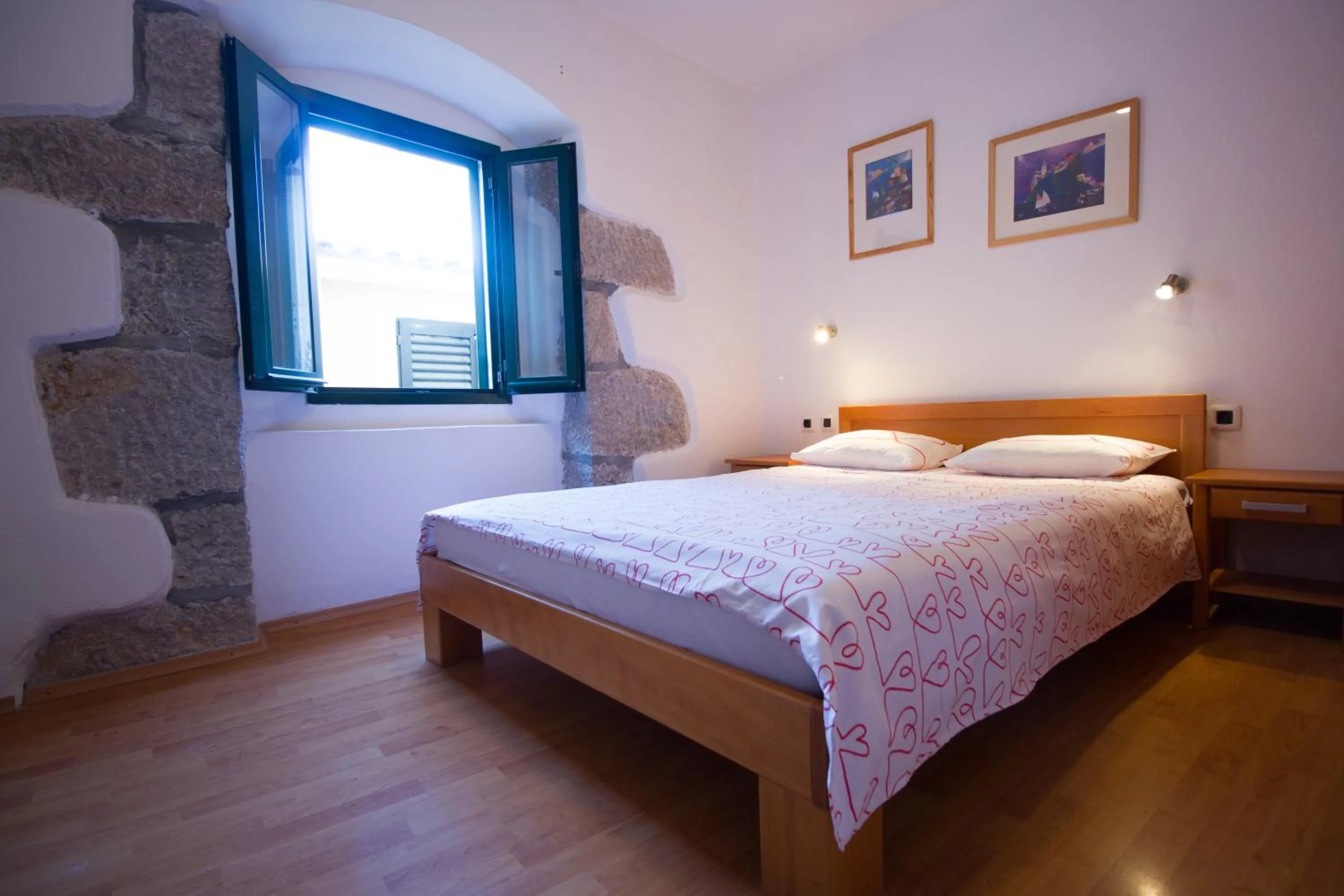 Bedroom, Bed in Apartments Baška