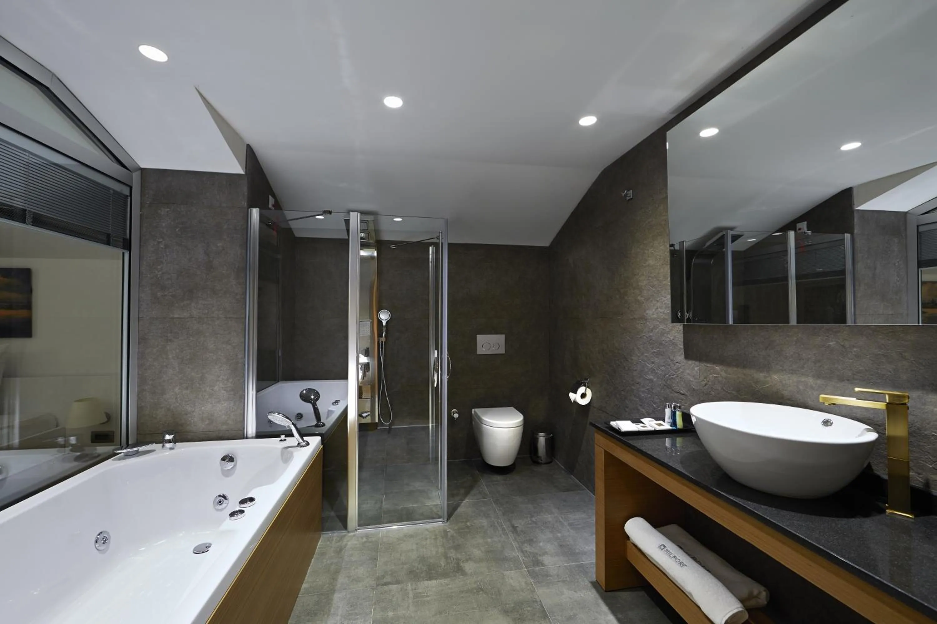 Shower in Milport Hotel Levent Istanbul