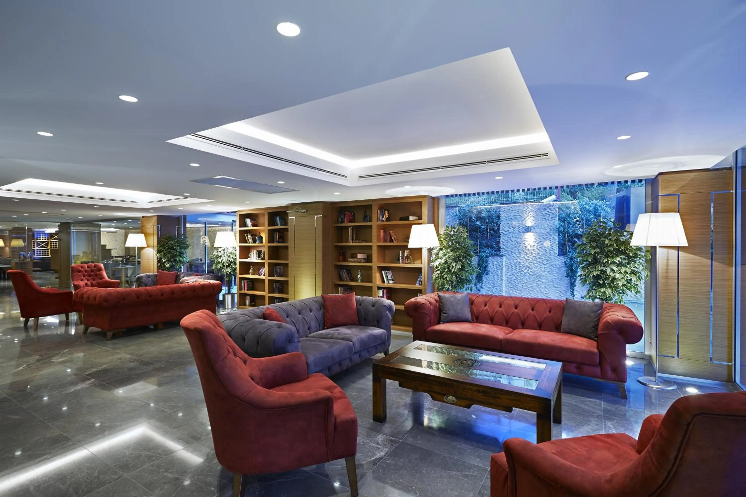 Library in Milport Hotel Levent Istanbul