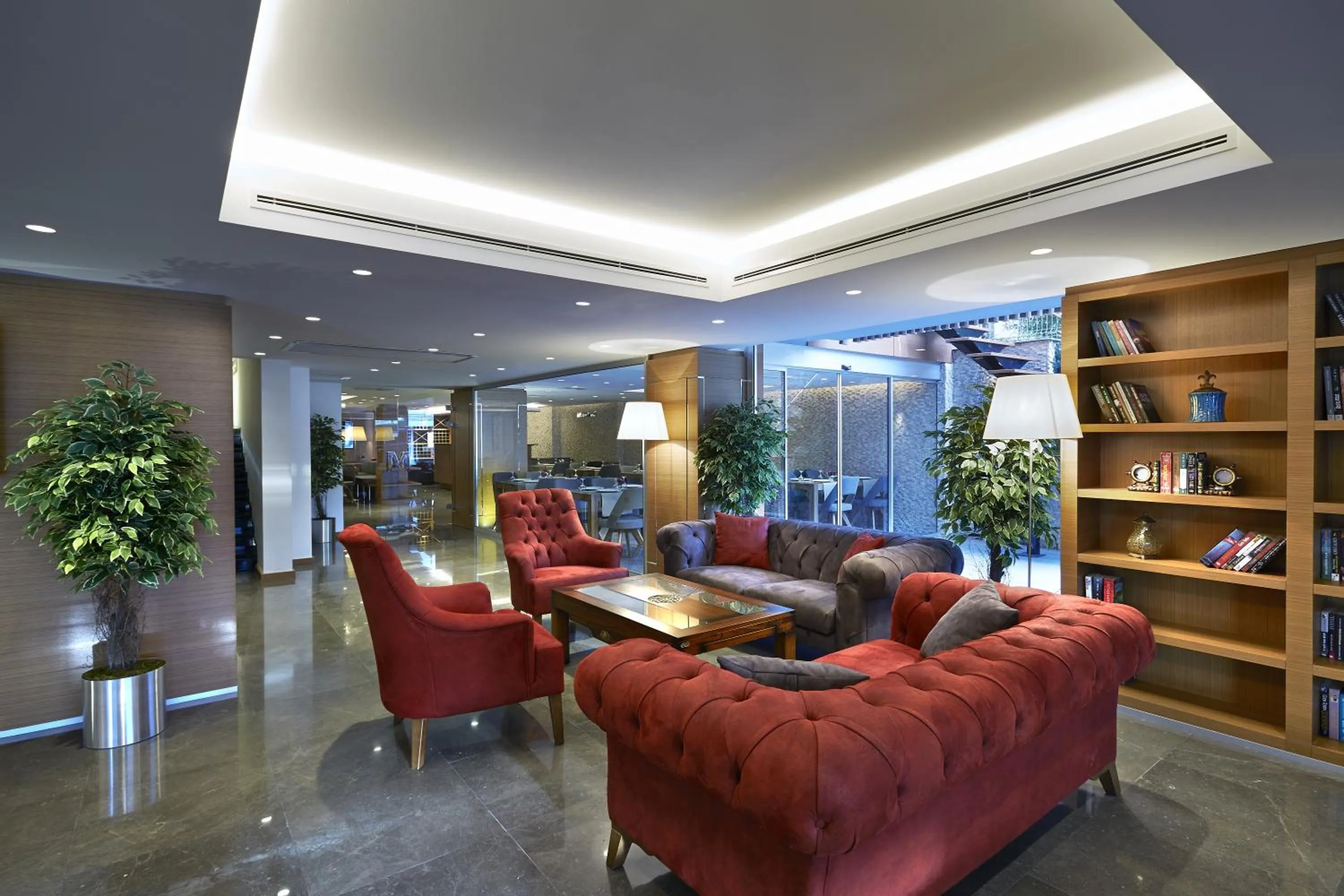 Library in Milport Hotel Levent Istanbul