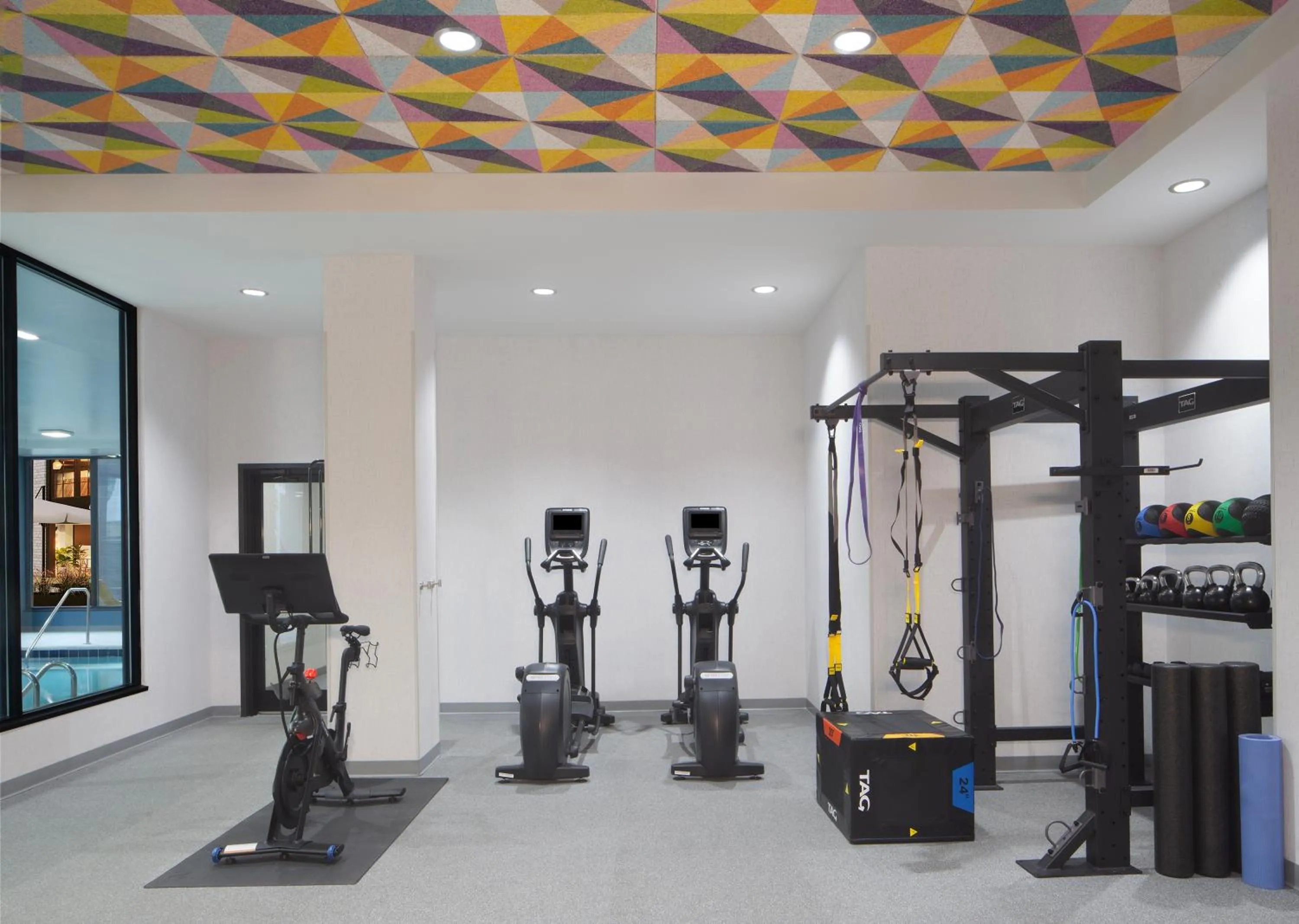 Fitness centre/facilities in Home2 Suites By Hilton Owensboro