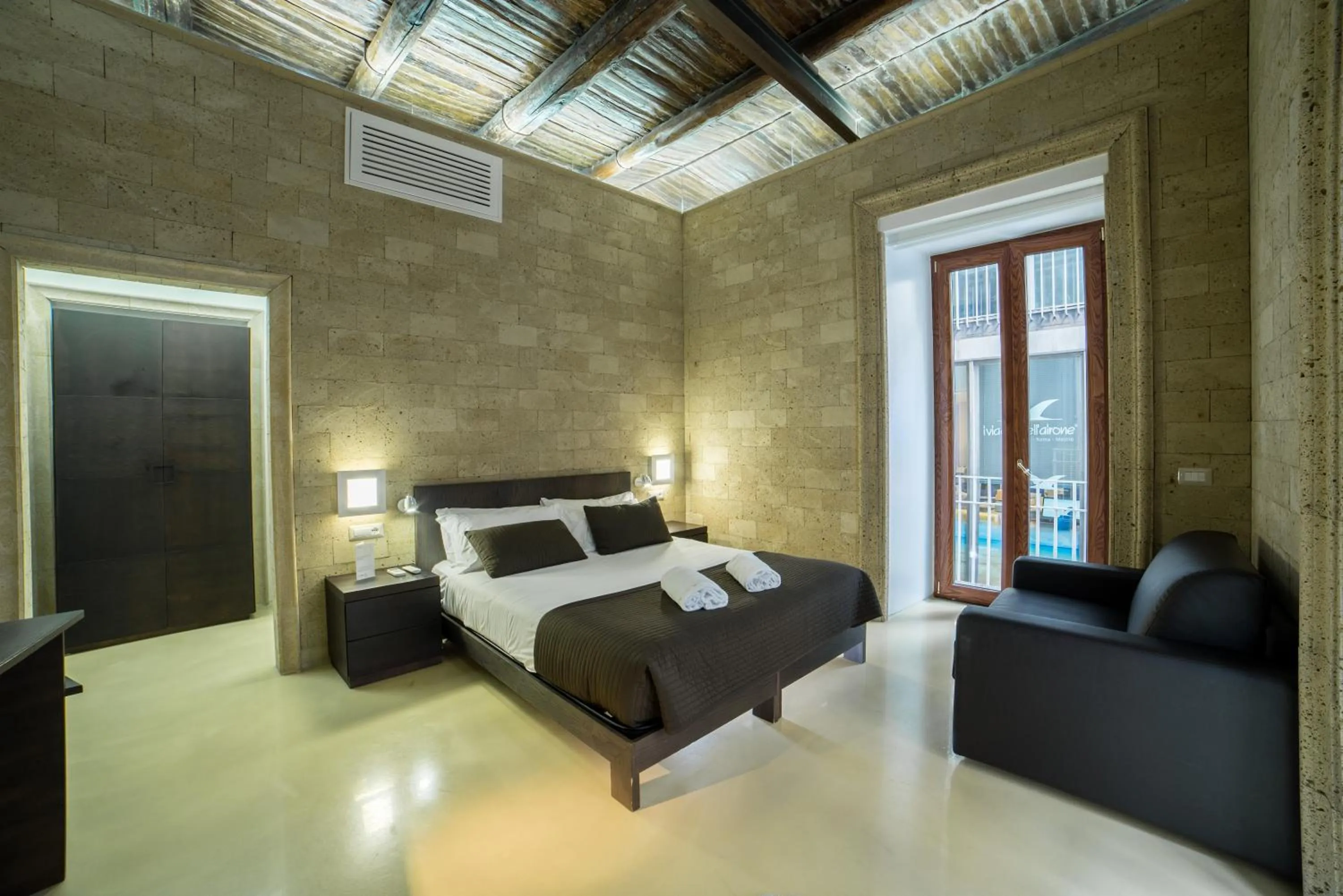 Balcony/Terrace, Bed in Chiaia 197 Deluxe Residence