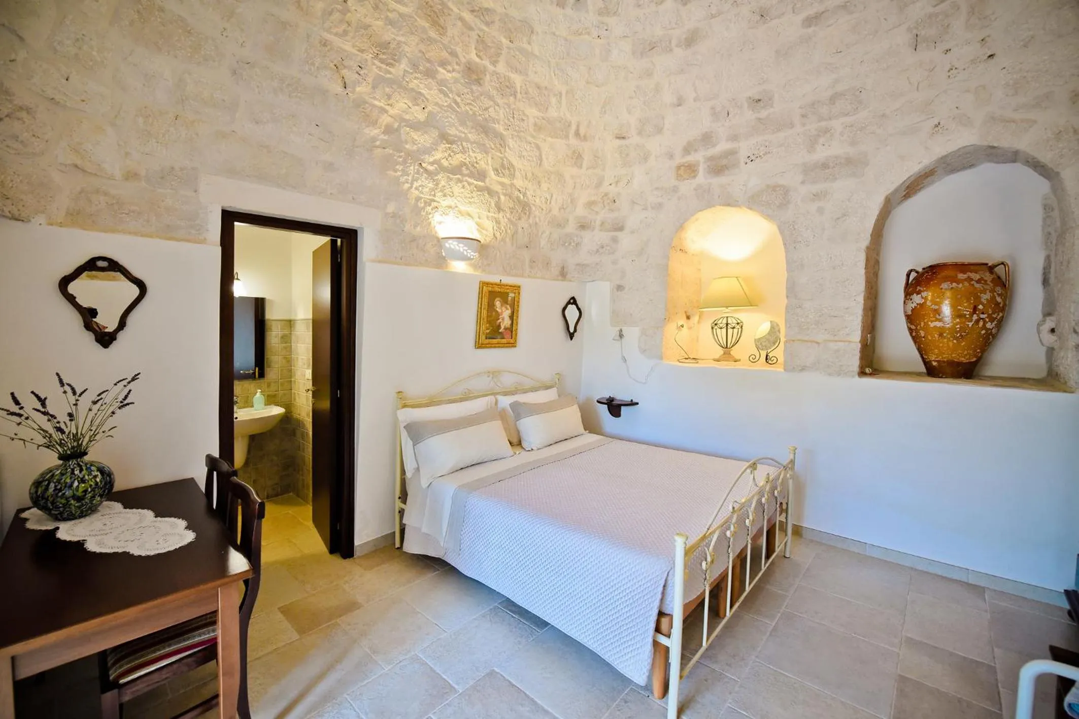 View (from property/room), Bed in B&B Masseria Nuove Caselle