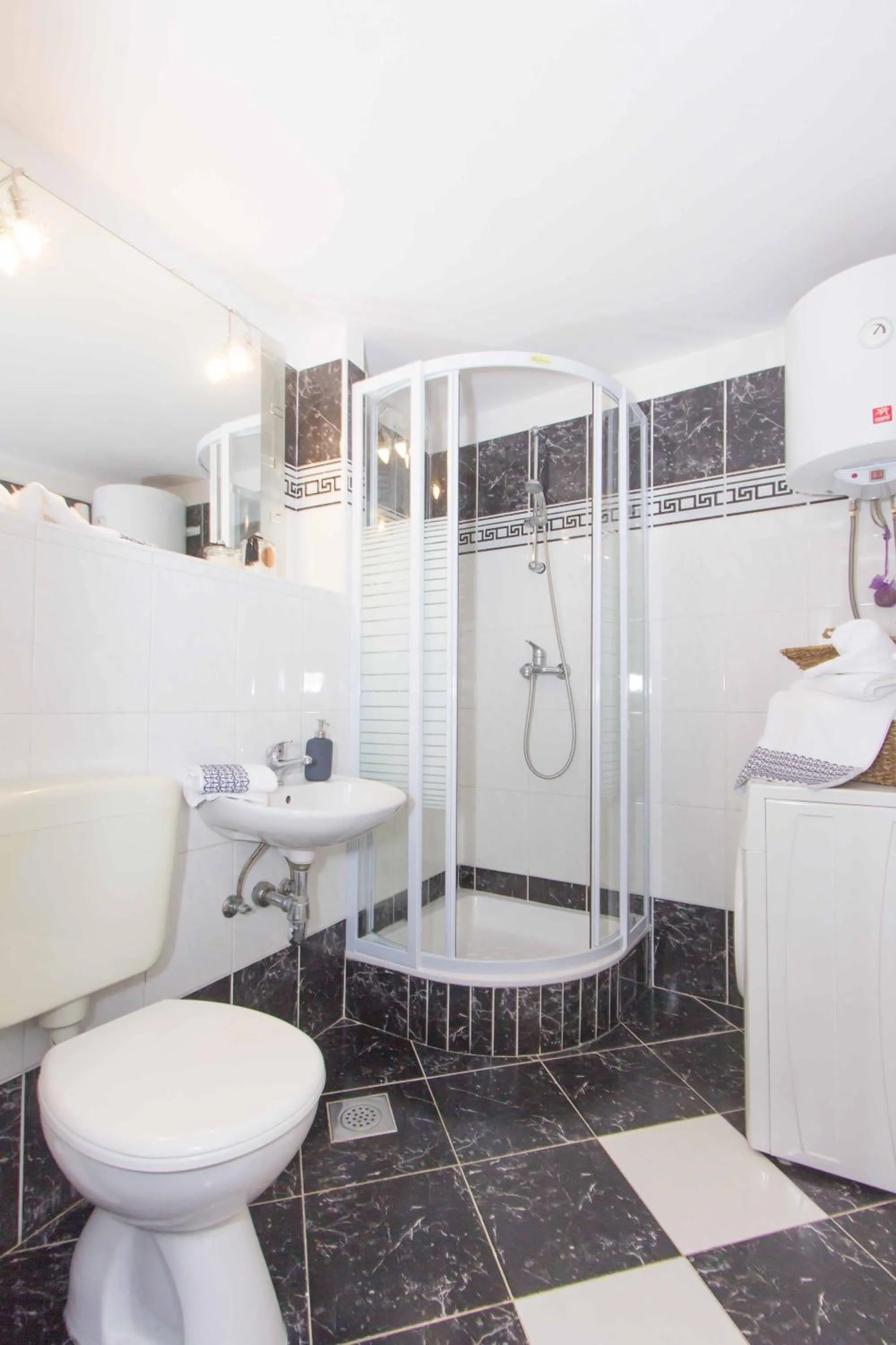 Shower in Red Valentino Apartment