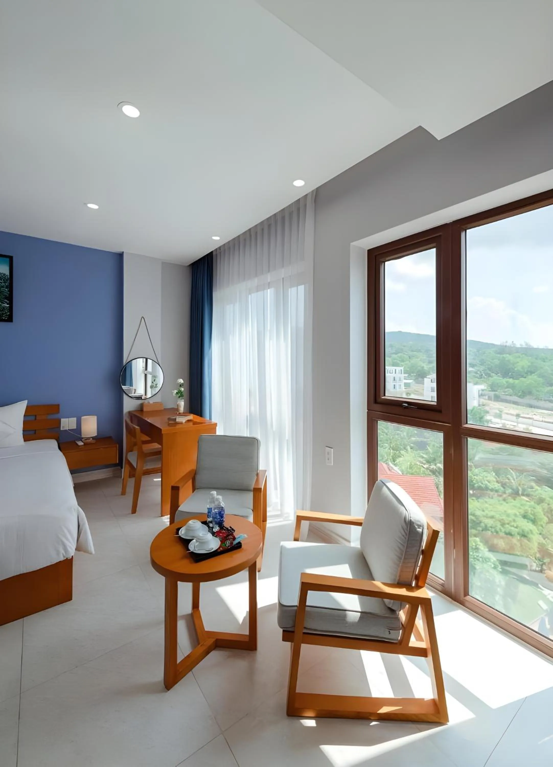 View (from property/room), Bed in Stellar Hotel Phú Quốc