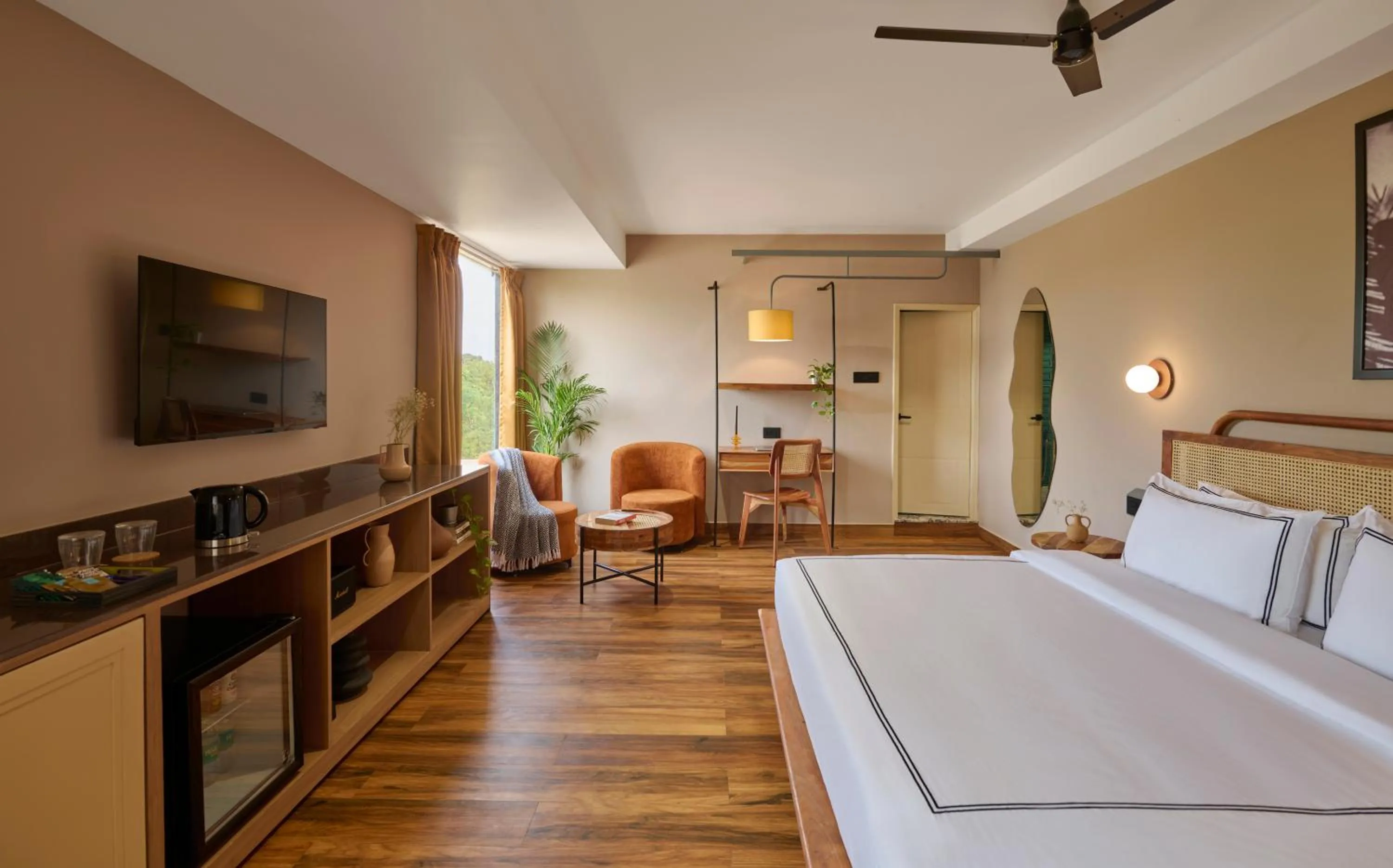 Superior King Room in Minimalist - The Varanasi Edit