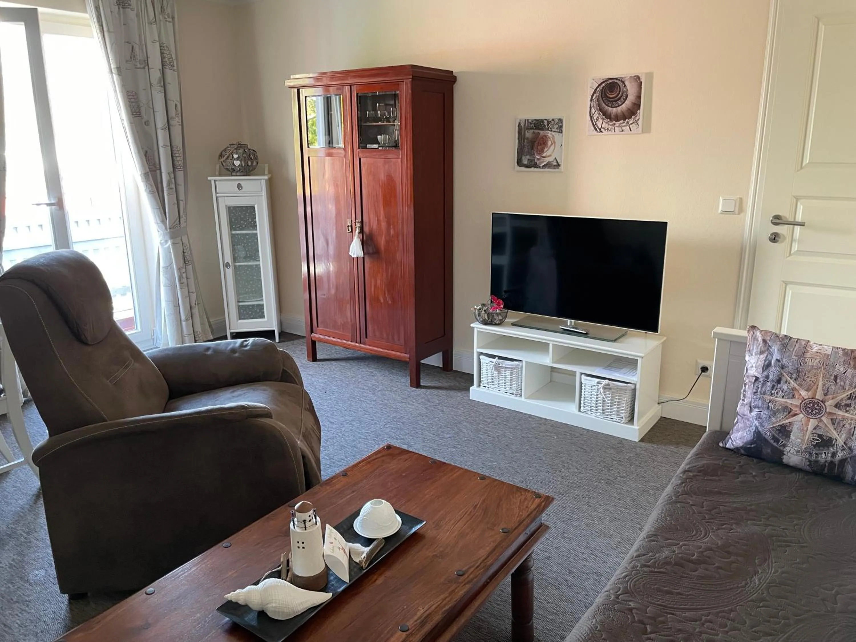 Living room in Ferienwohnung Strandgut