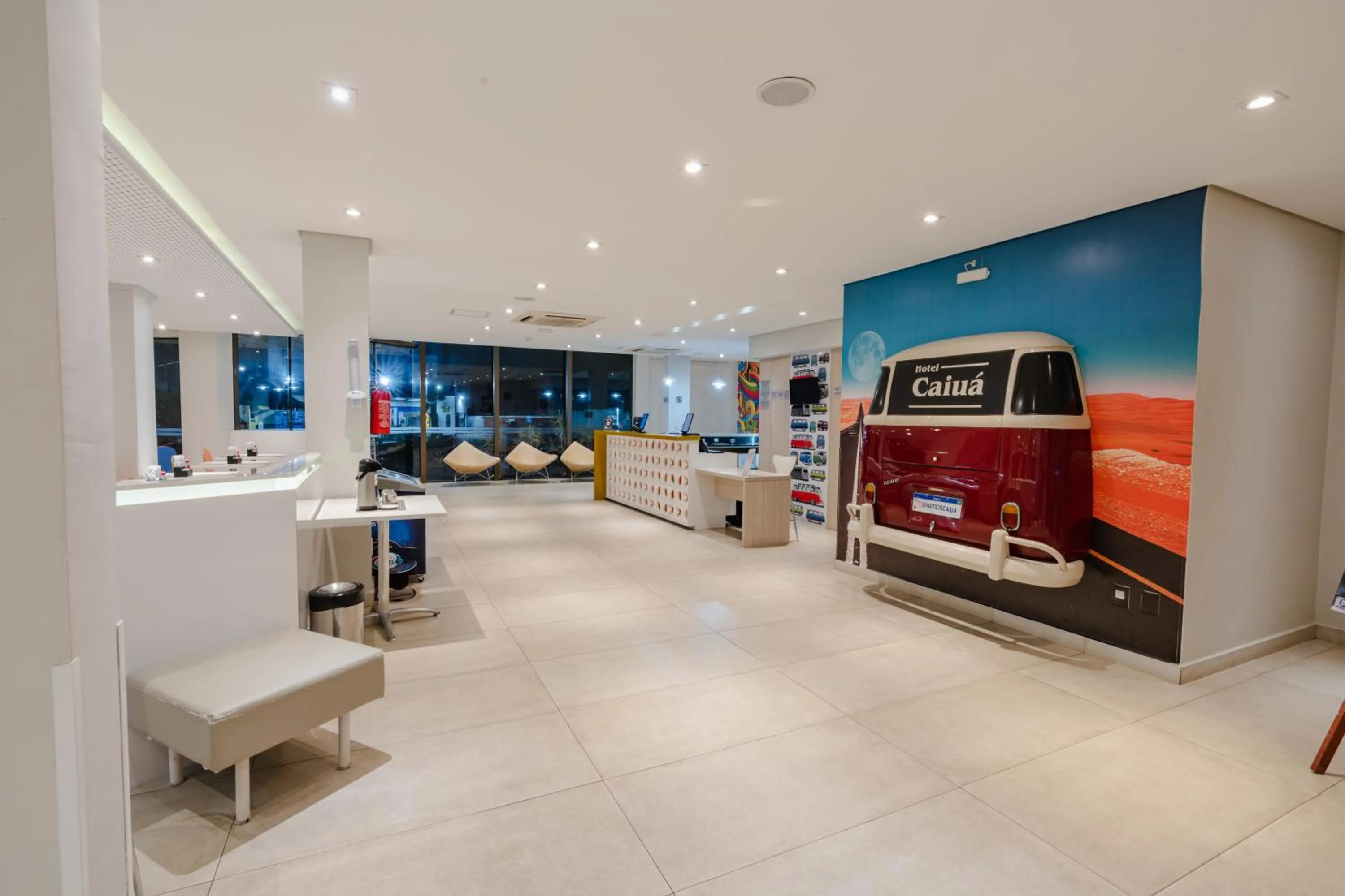Lobby or reception, Bed in Hotel Caiuá Lago Umuarama