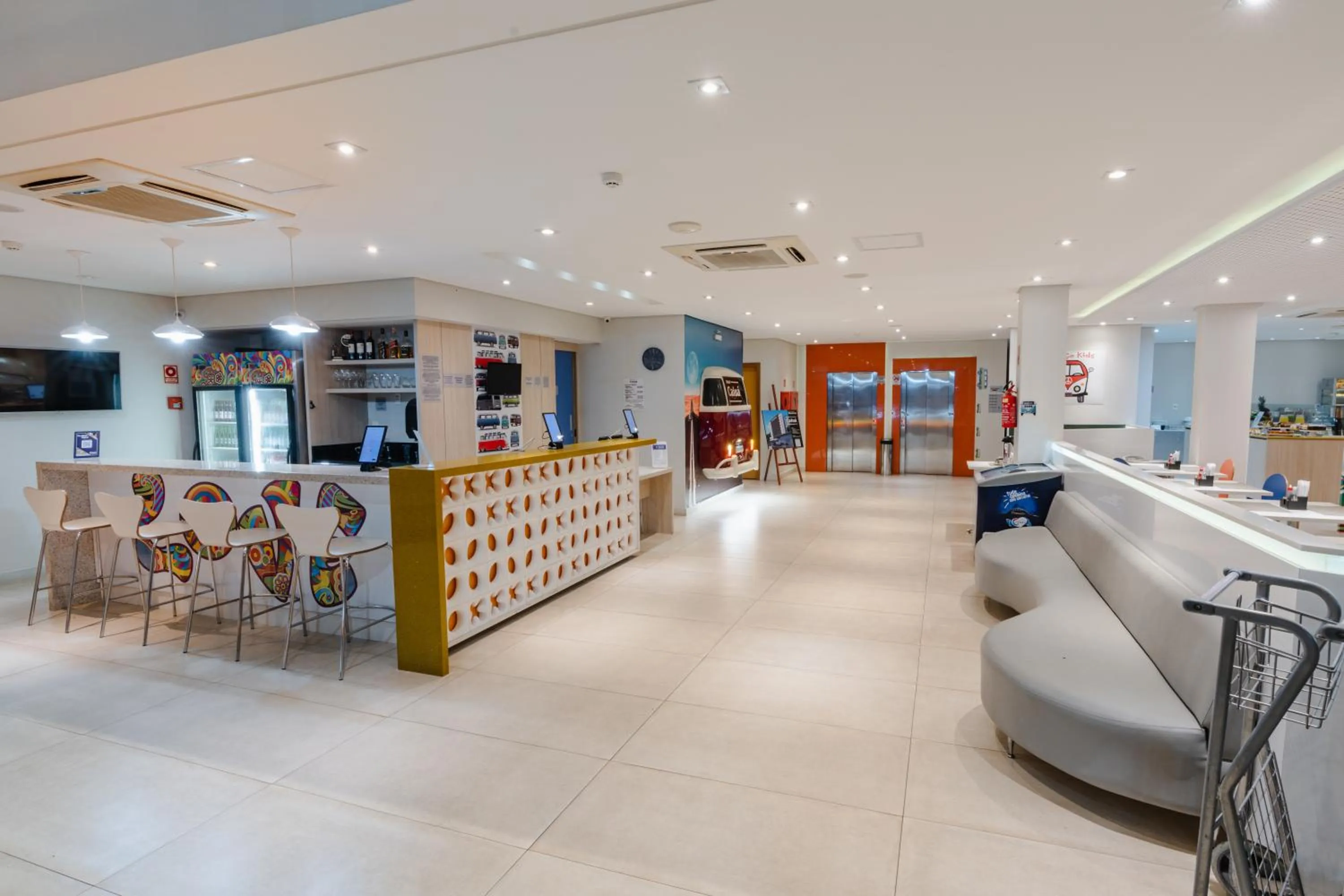 Lobby or reception in Hotel Caiuá Lago Umuarama