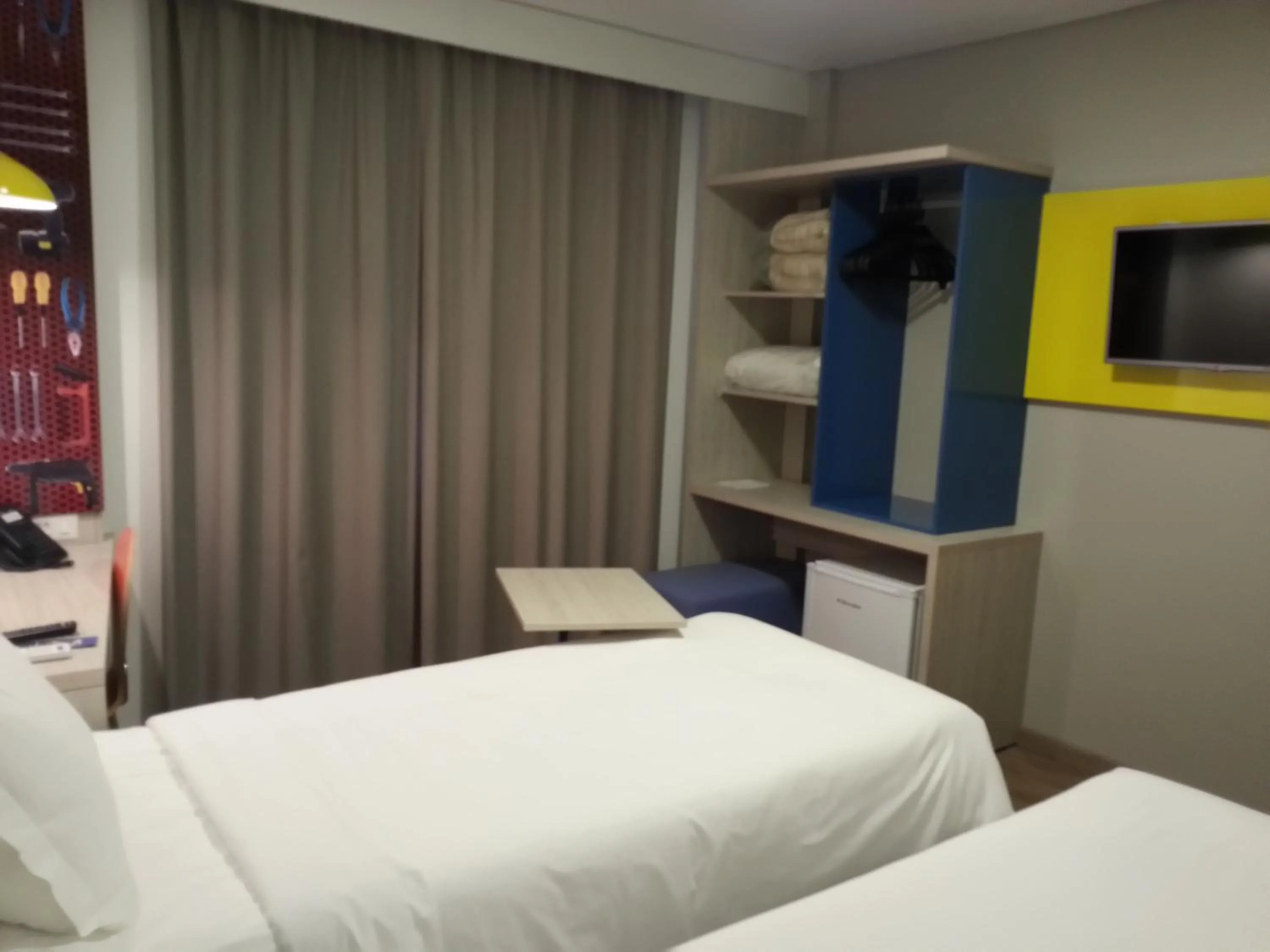 Decorative detail, Bed in Hotel Caiuá Lago Umuarama