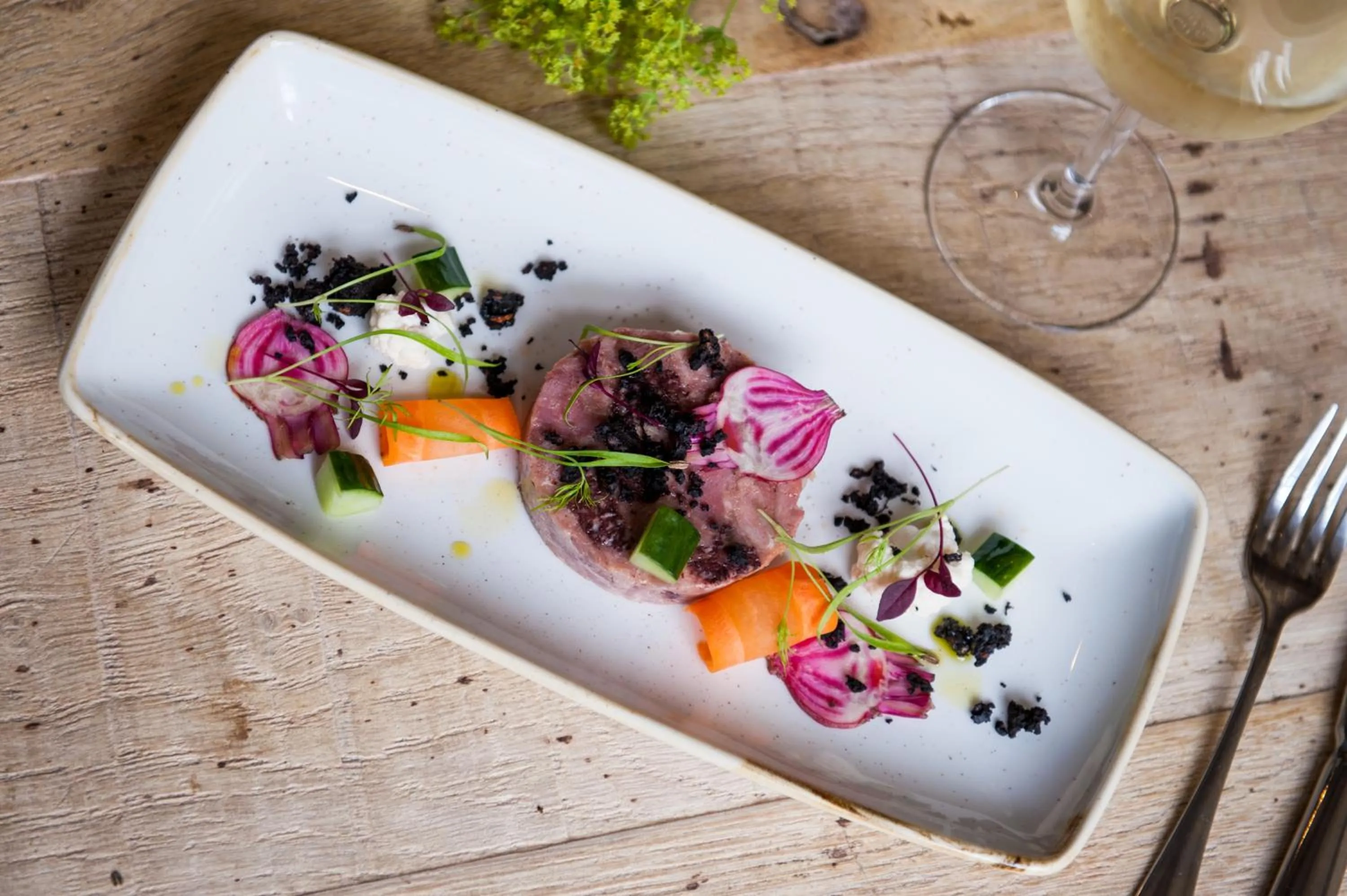 Food close-up in The White Hart, Overton