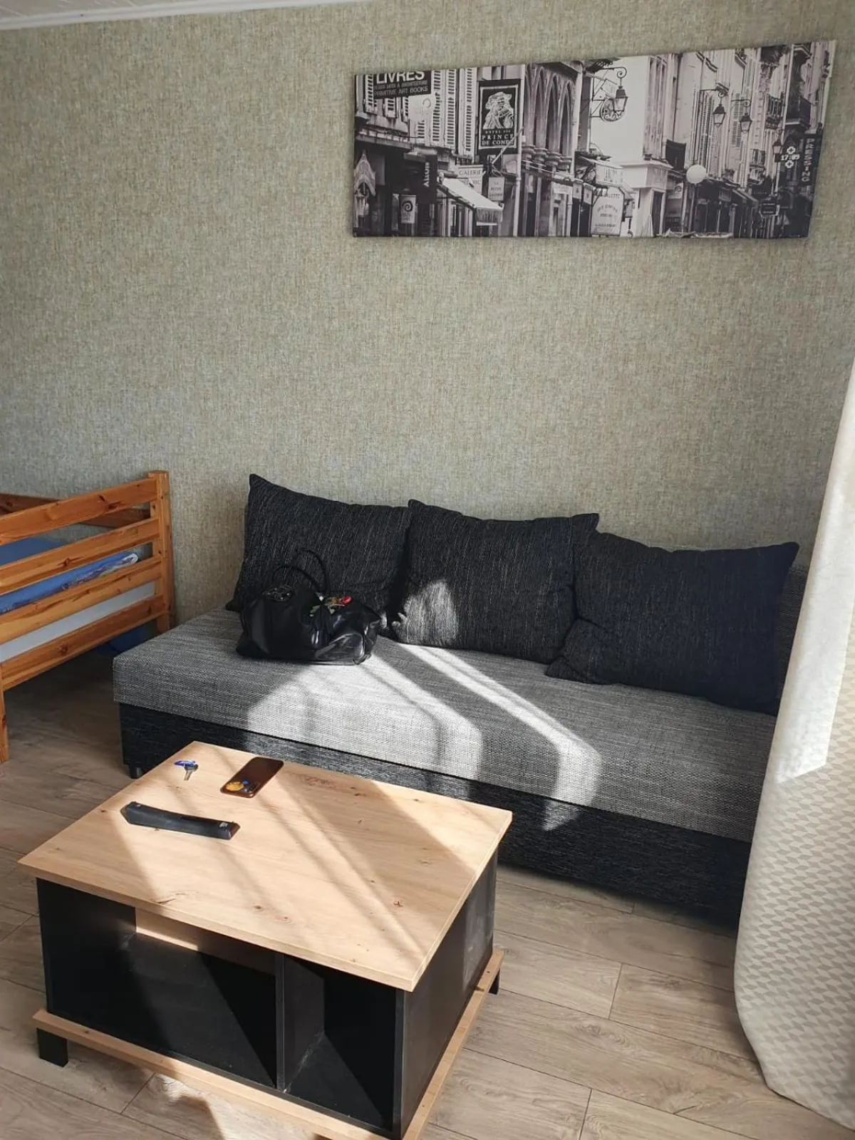 Living room, Bed in Apartament Erfolg 7