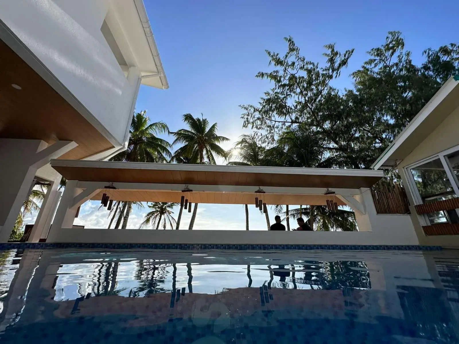 Pool view in Calypso Beach and Dive Resort