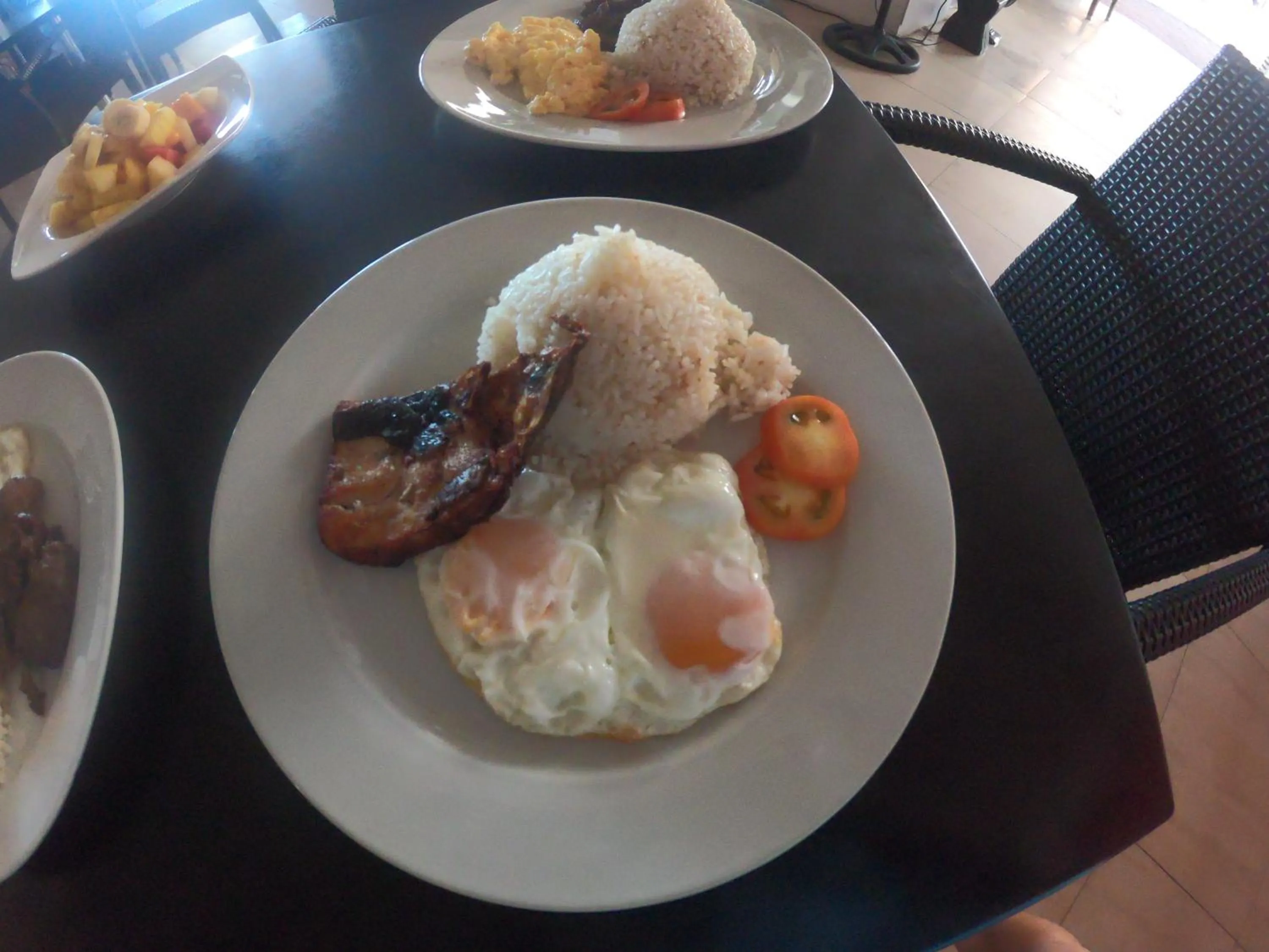Breakfast in Calypso Beach and Dive Resort