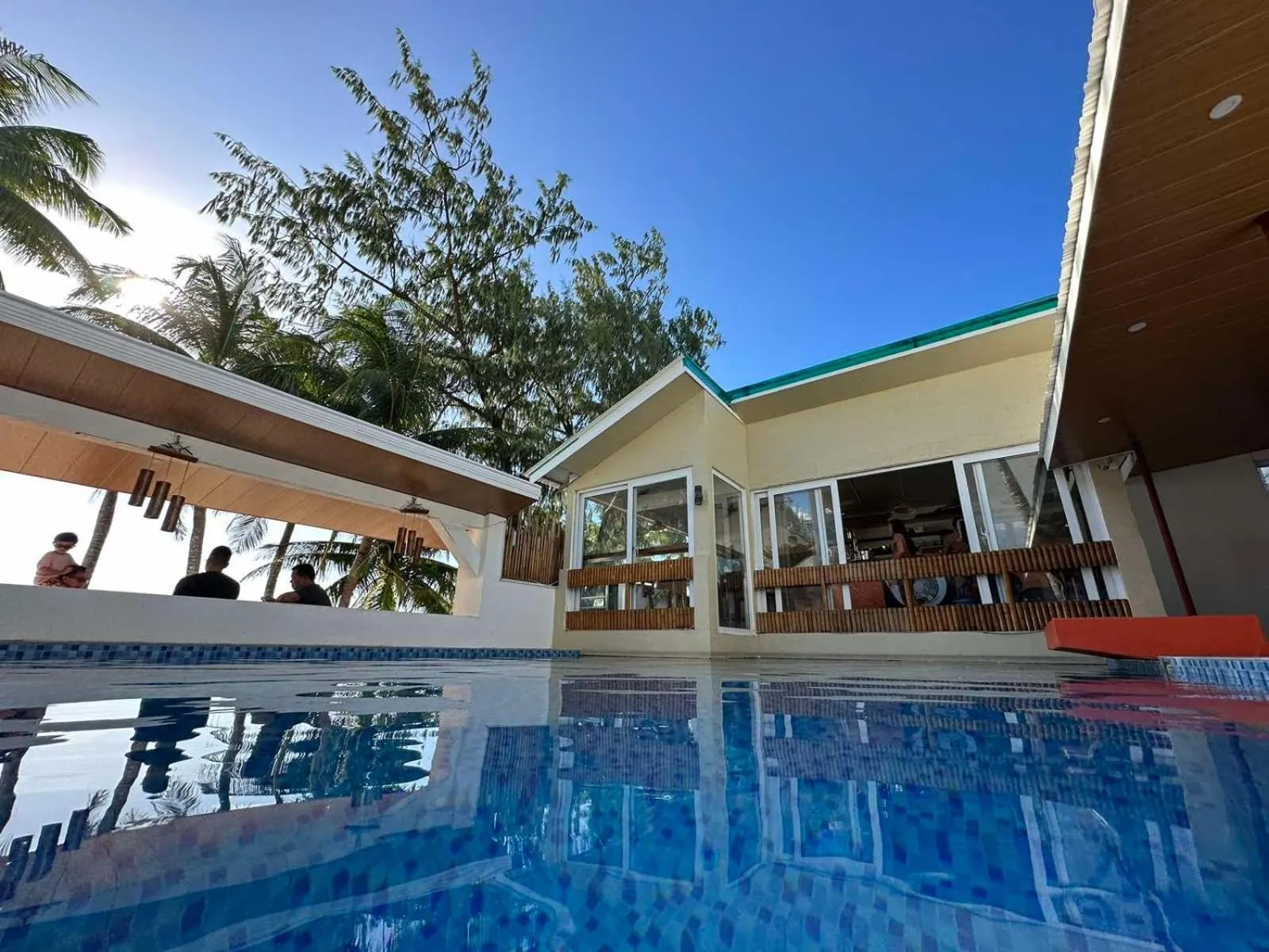 Pool view in Calypso Beach and Dive Resort