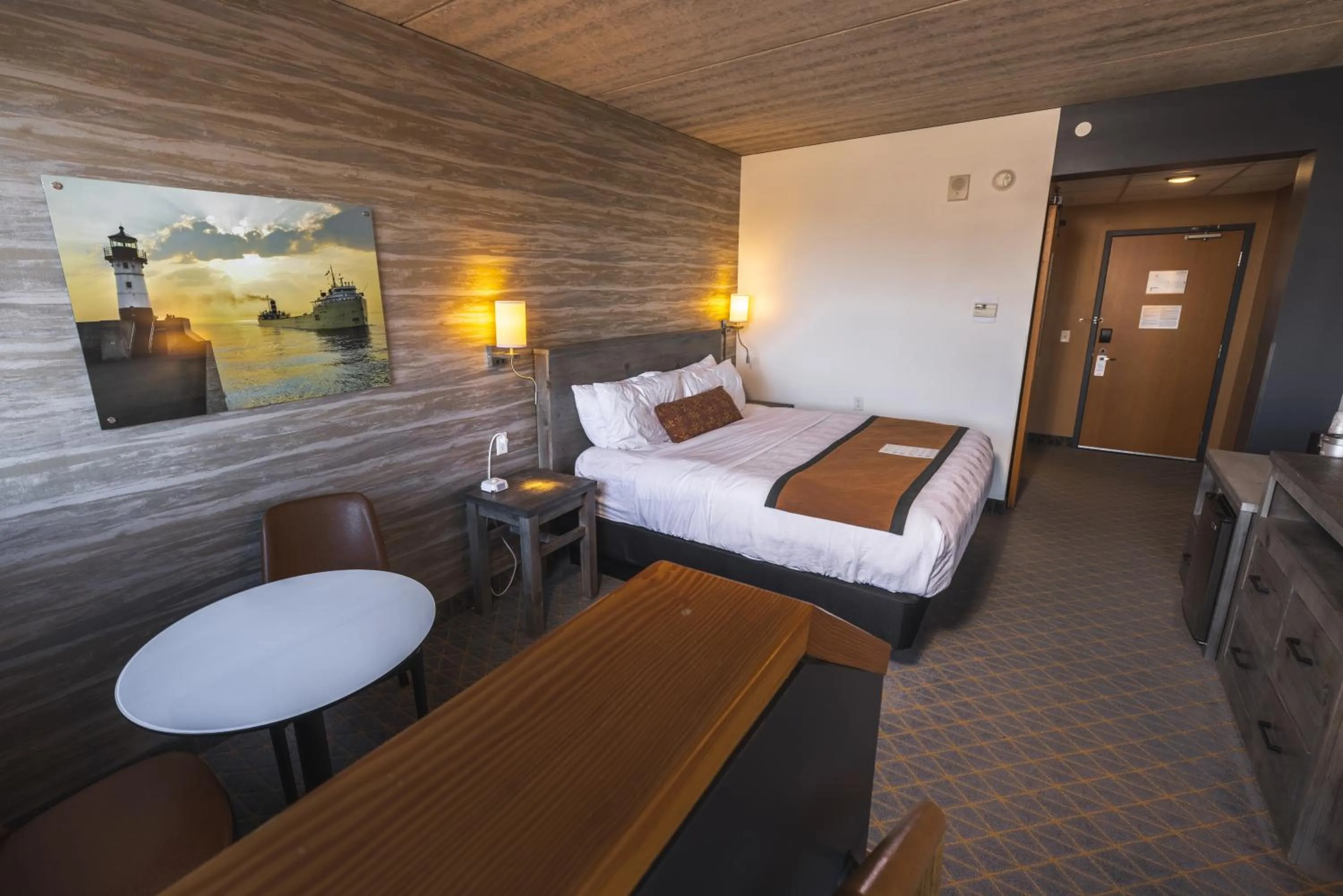 Bed in Pier B Resort