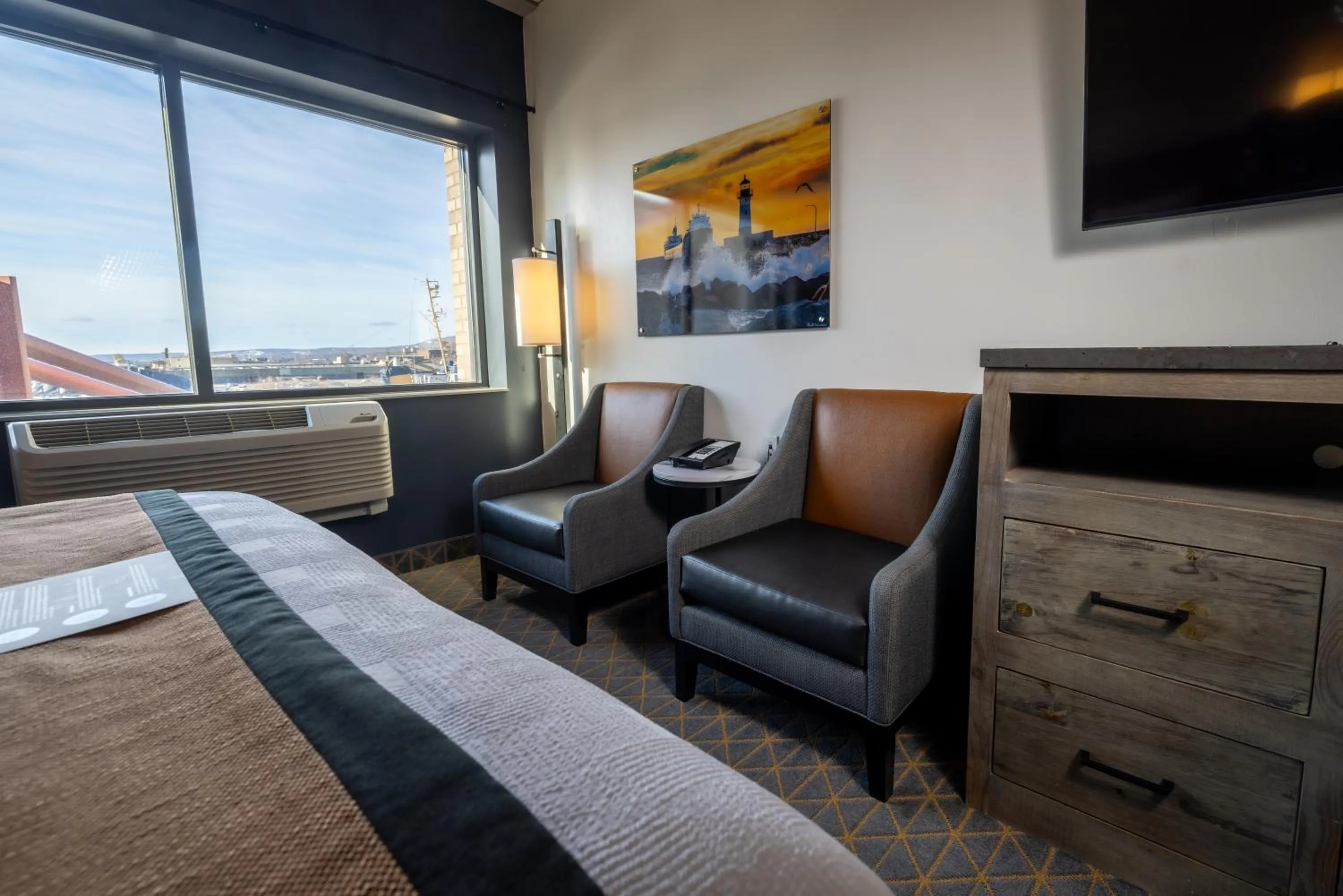 Bed in Pier B Resort