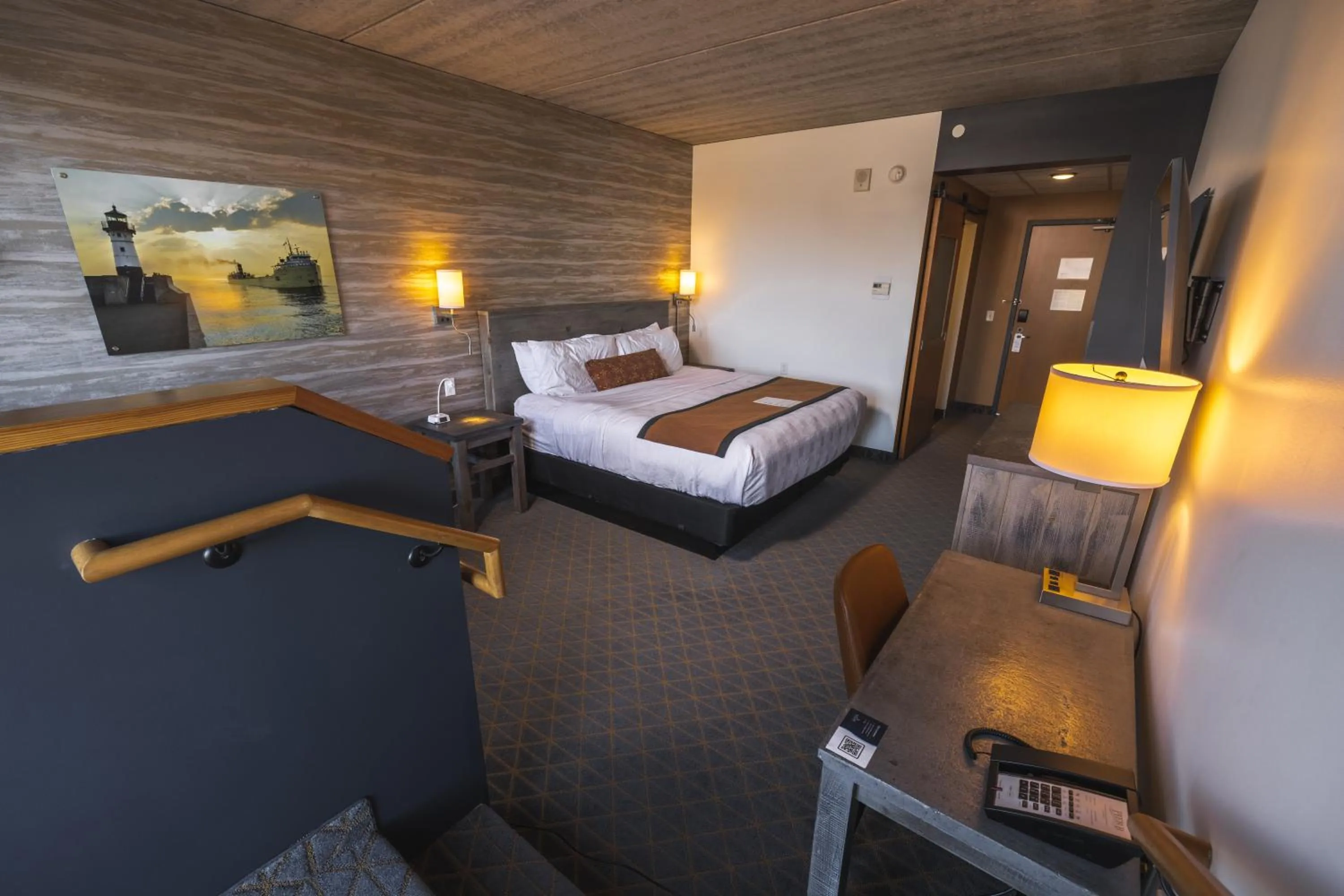 Bed in Pier B Resort