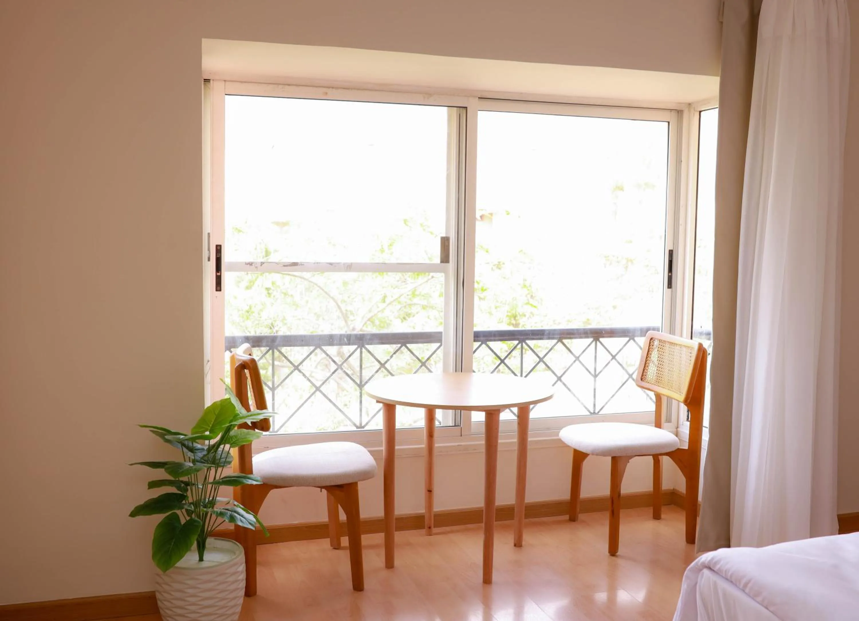 View (from property/room), Bed in Settle Inn Al Rehab City B