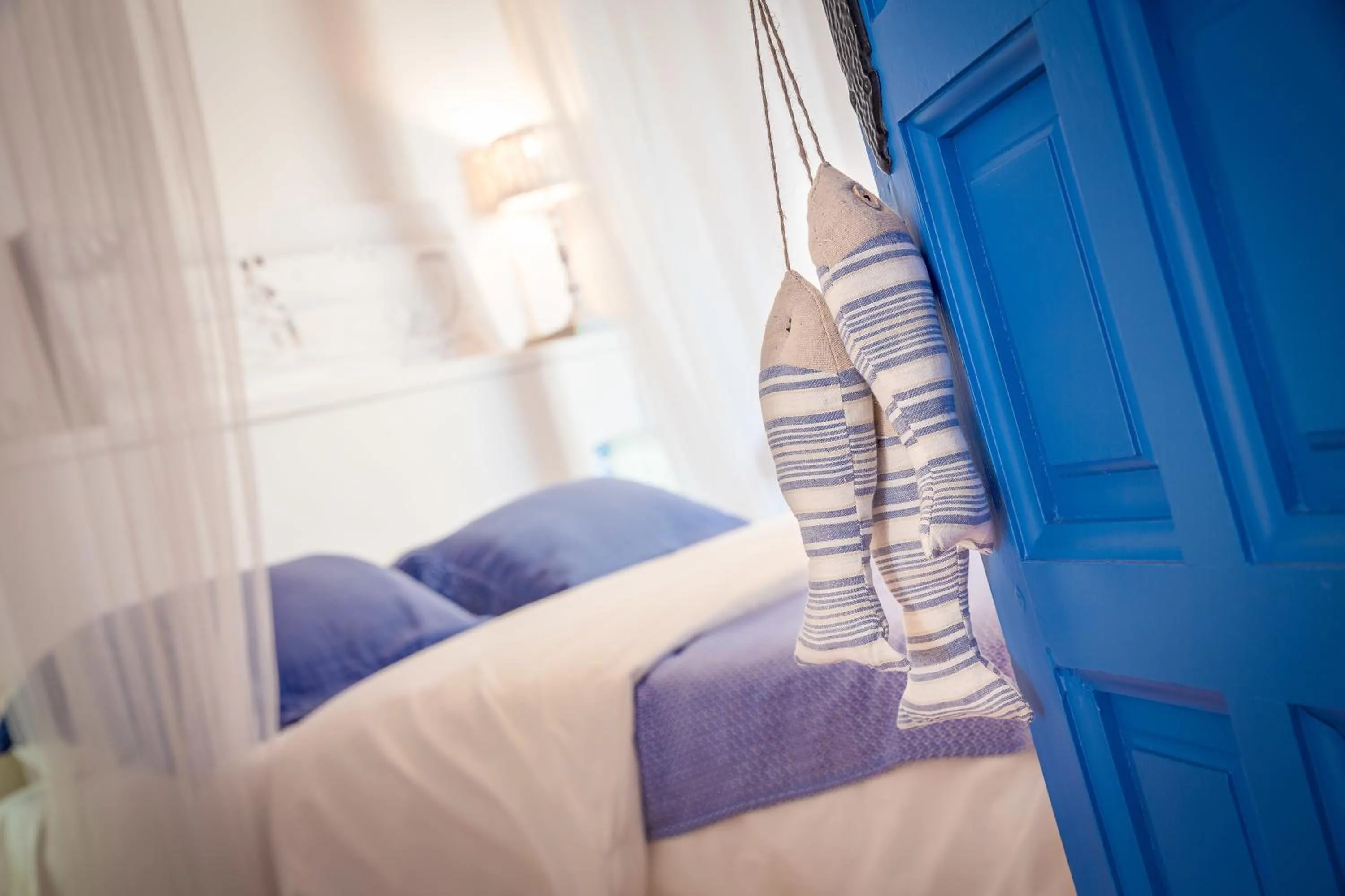 Bed in Blue Home