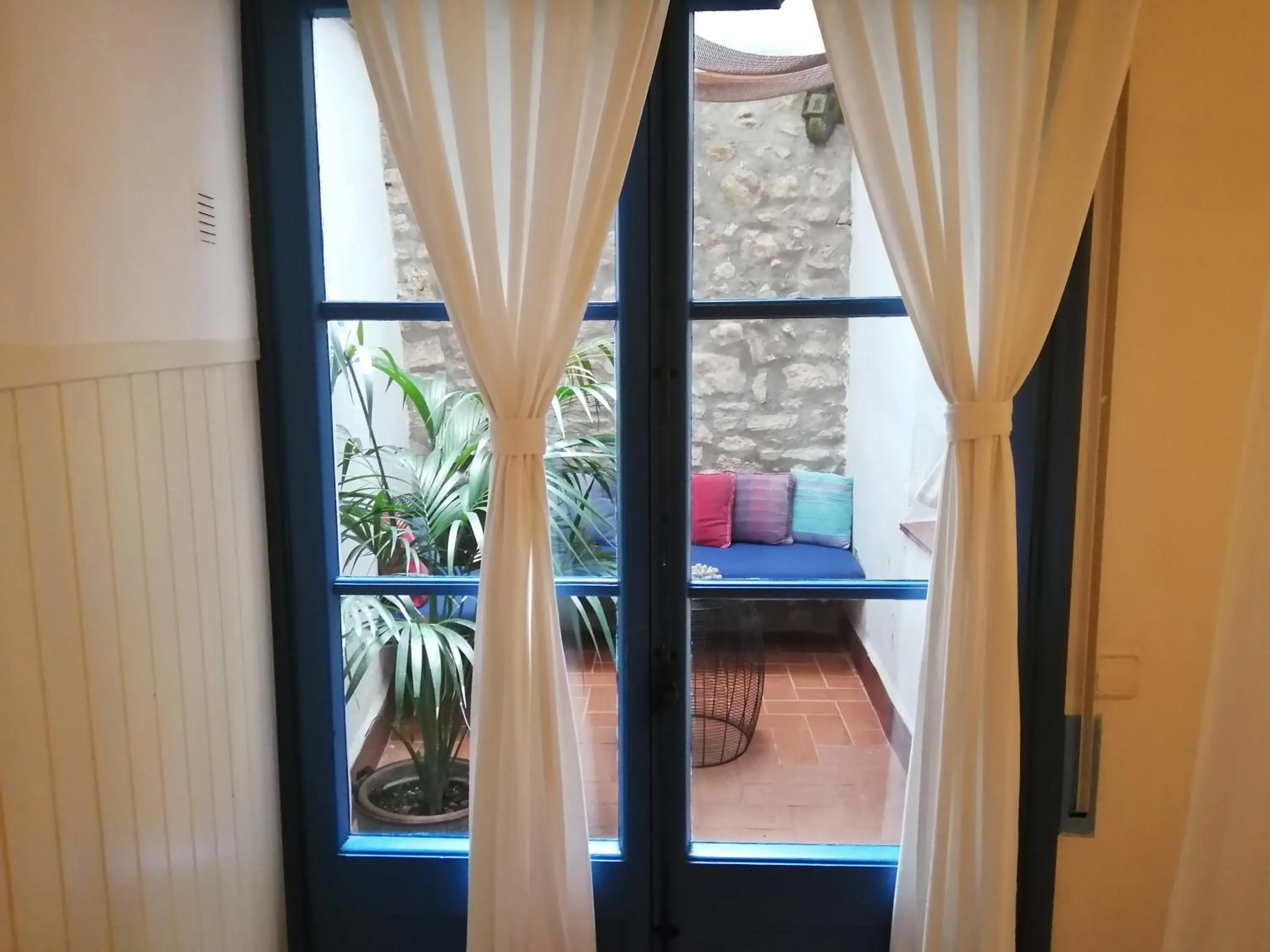 Patio in Blue Home