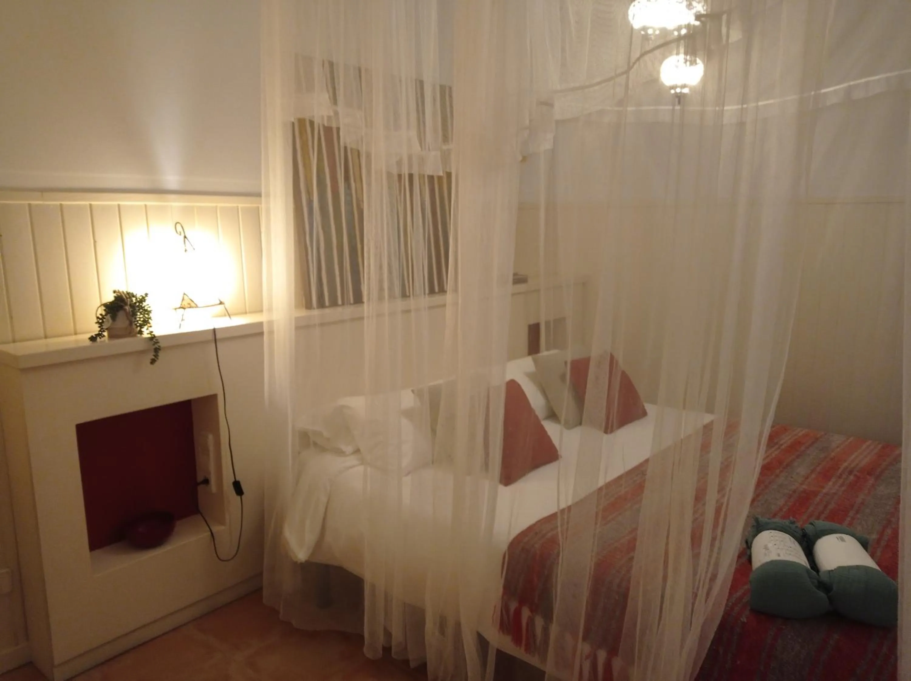 Bedroom, Bed in Blue Home
