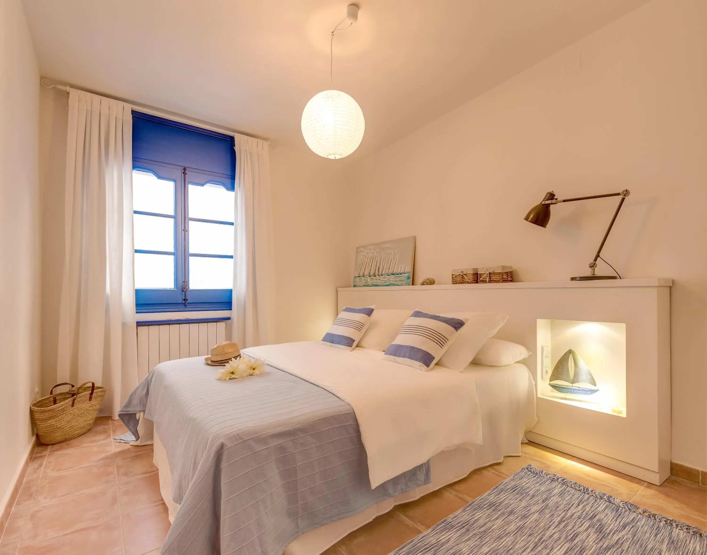 Bed in Blue Home