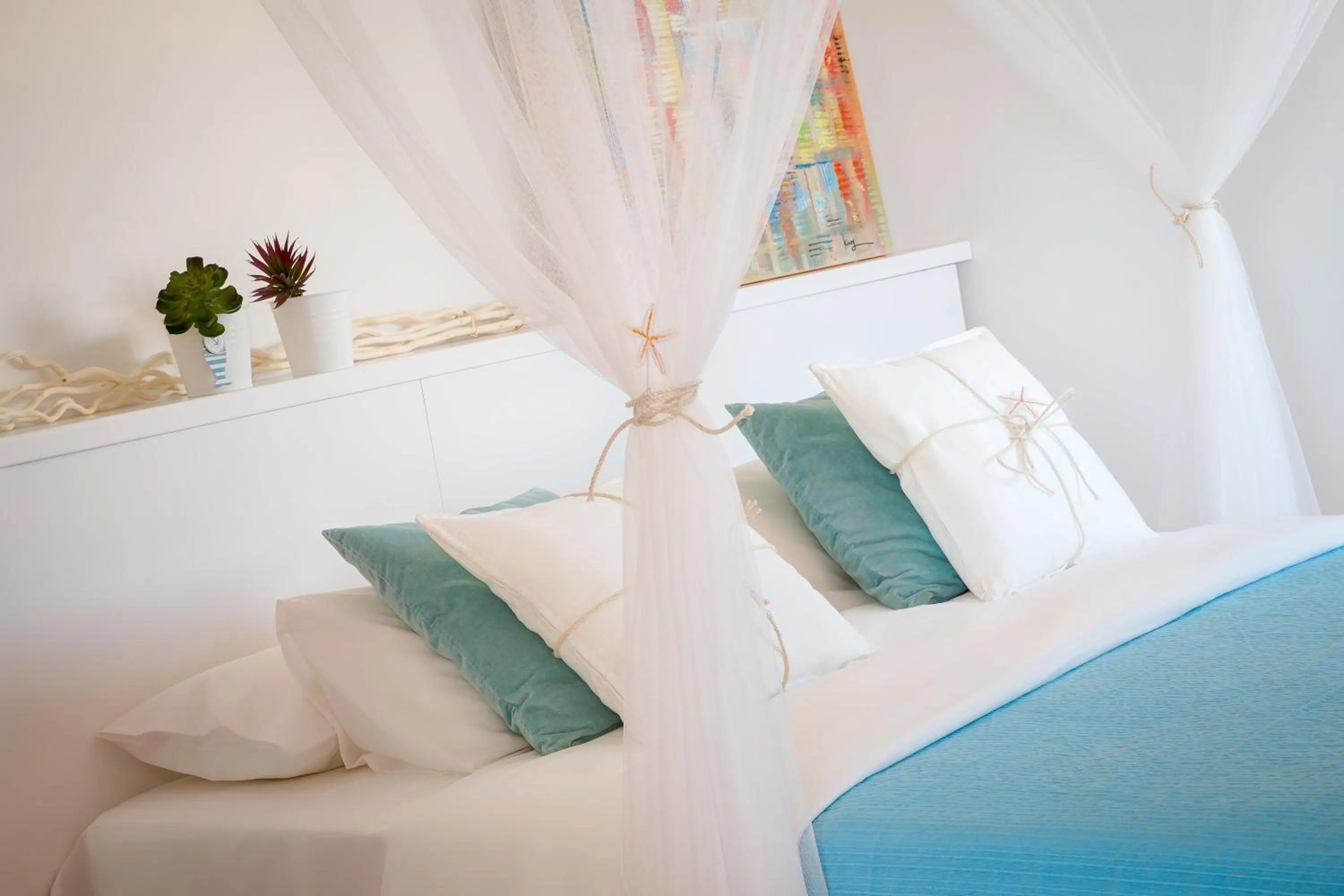 Bed in Blue Home