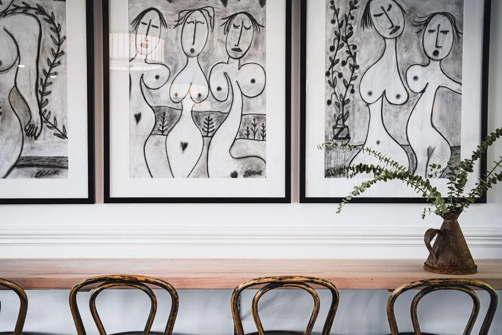 Decorative detail in Hotel Bellinzona Daylesford