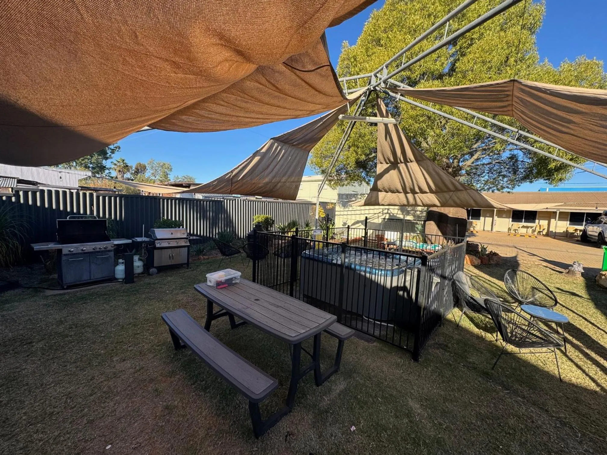 Hot Tub in Warrego Motel